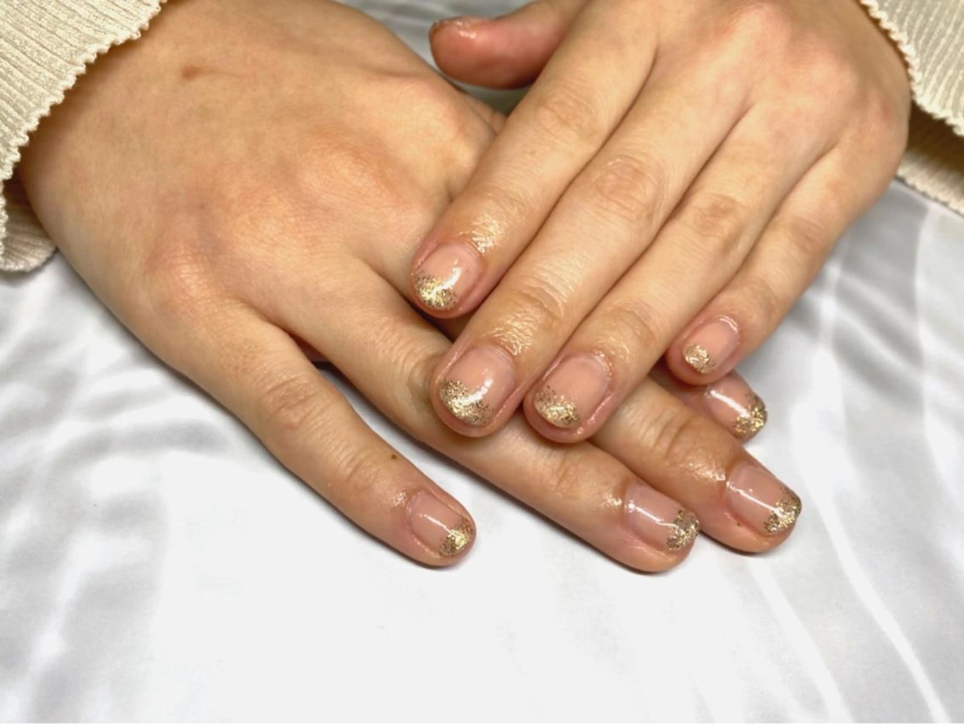 ネイル ラメ(グリッター) シンプルネイル ViMORE あやのネイルデザイン