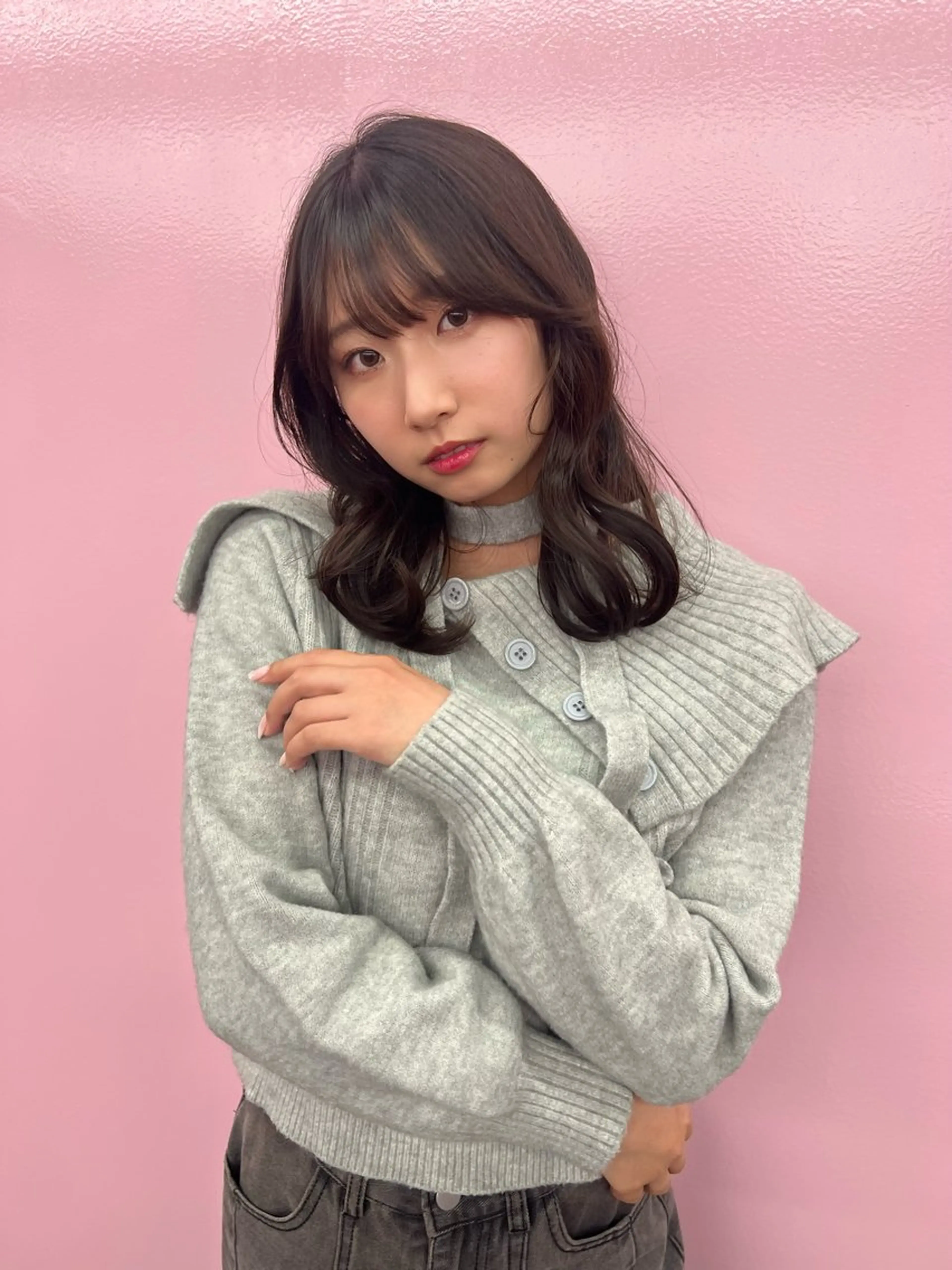 セミロング KIJI所属・haruka /透明感カラーのヘアスタイル