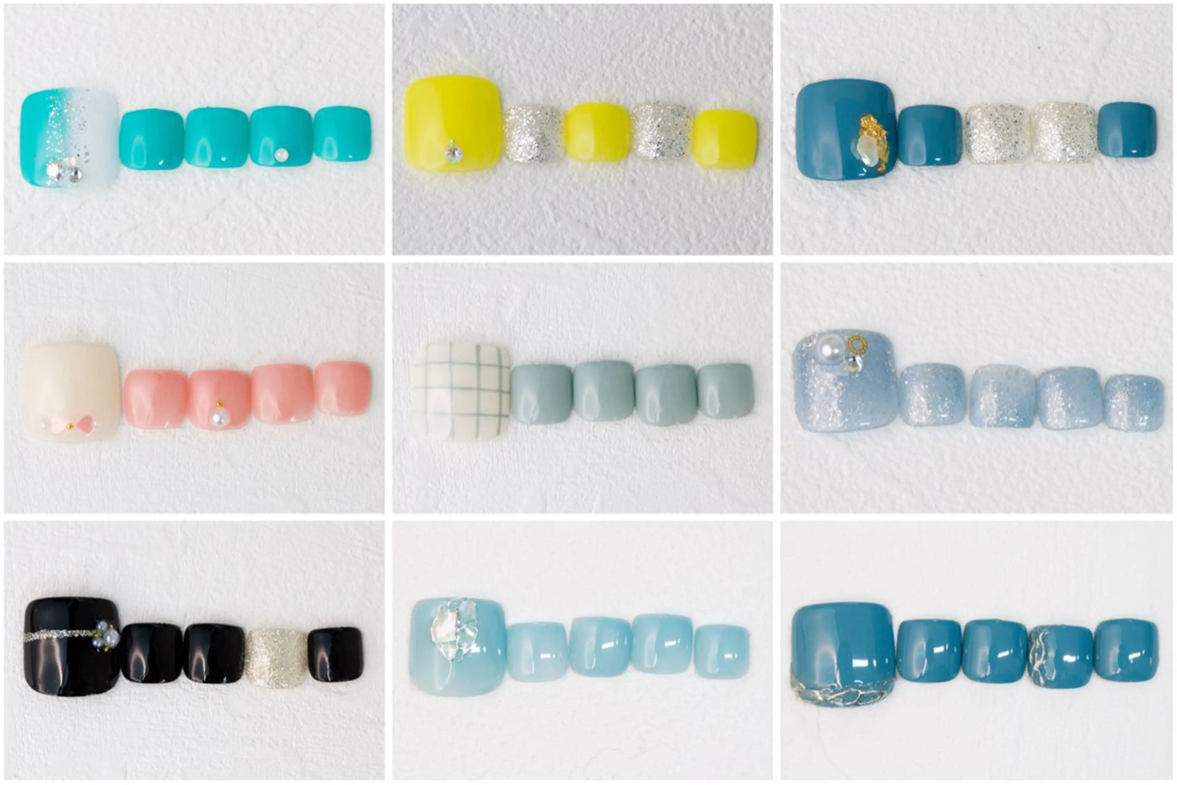 ネイル フットネイル シンプルネイル クレアラルーチェ studentサロンのネイルデザイン