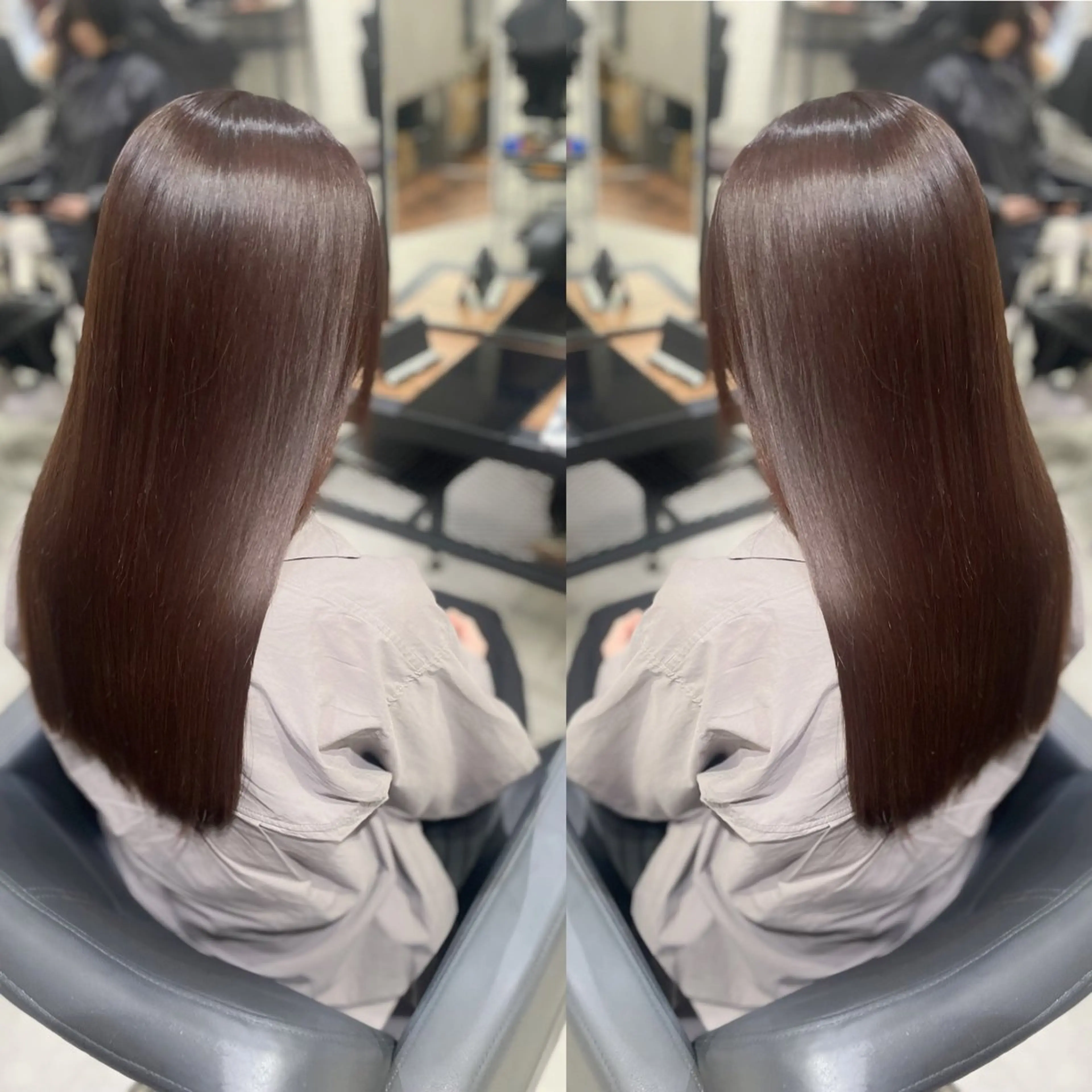 ロング ケアカラー 縮毛矯正 カット ヘアカラー トリートメント 杉野🫧美髪🫧 Zina博多店長のヘアスタイル