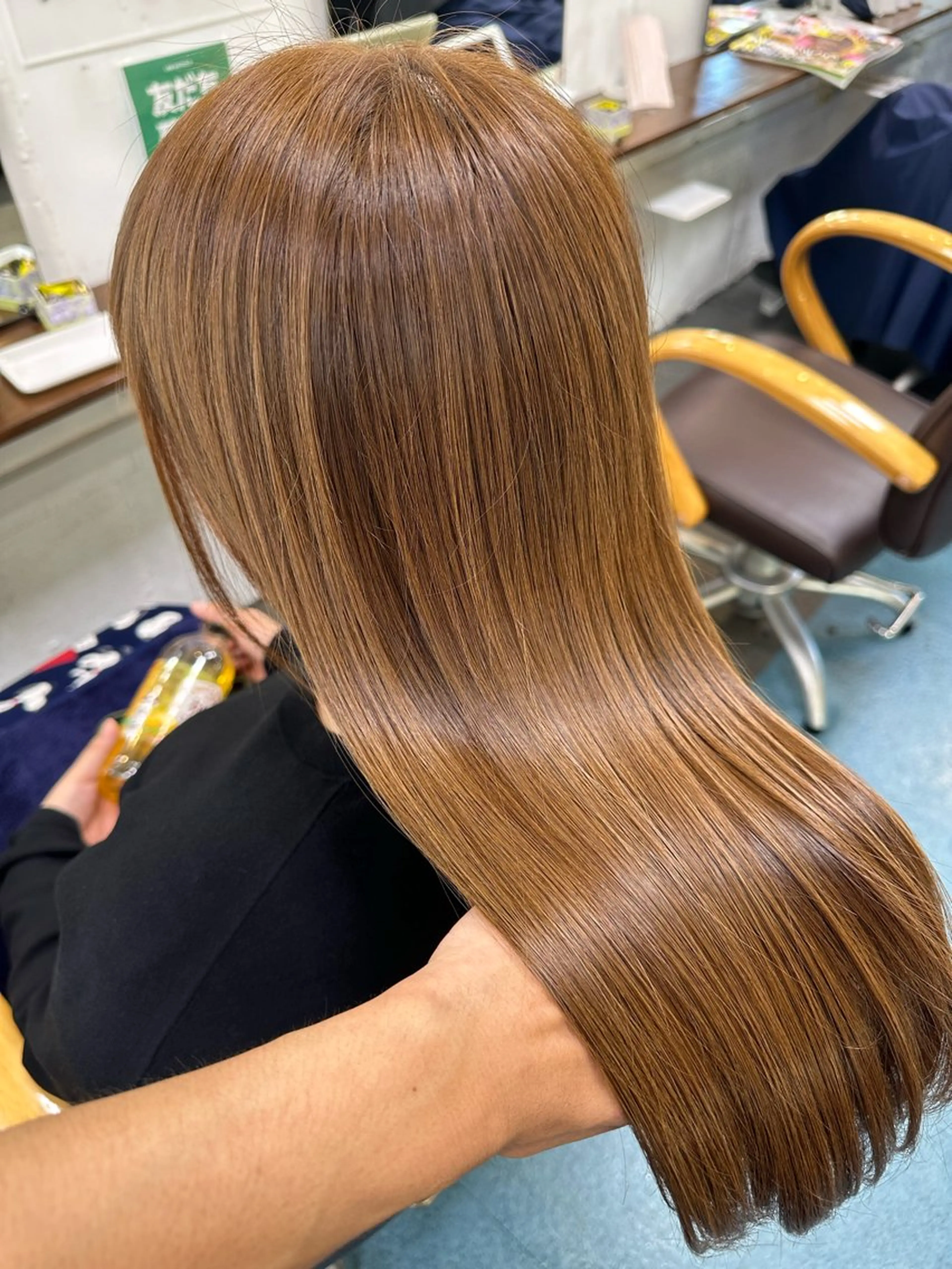 セミロング カラー 髪質改善 カット ヘアカラー トリートメント 【髪質改善】に特化 オリーブオイルクラブのヘアスタイル