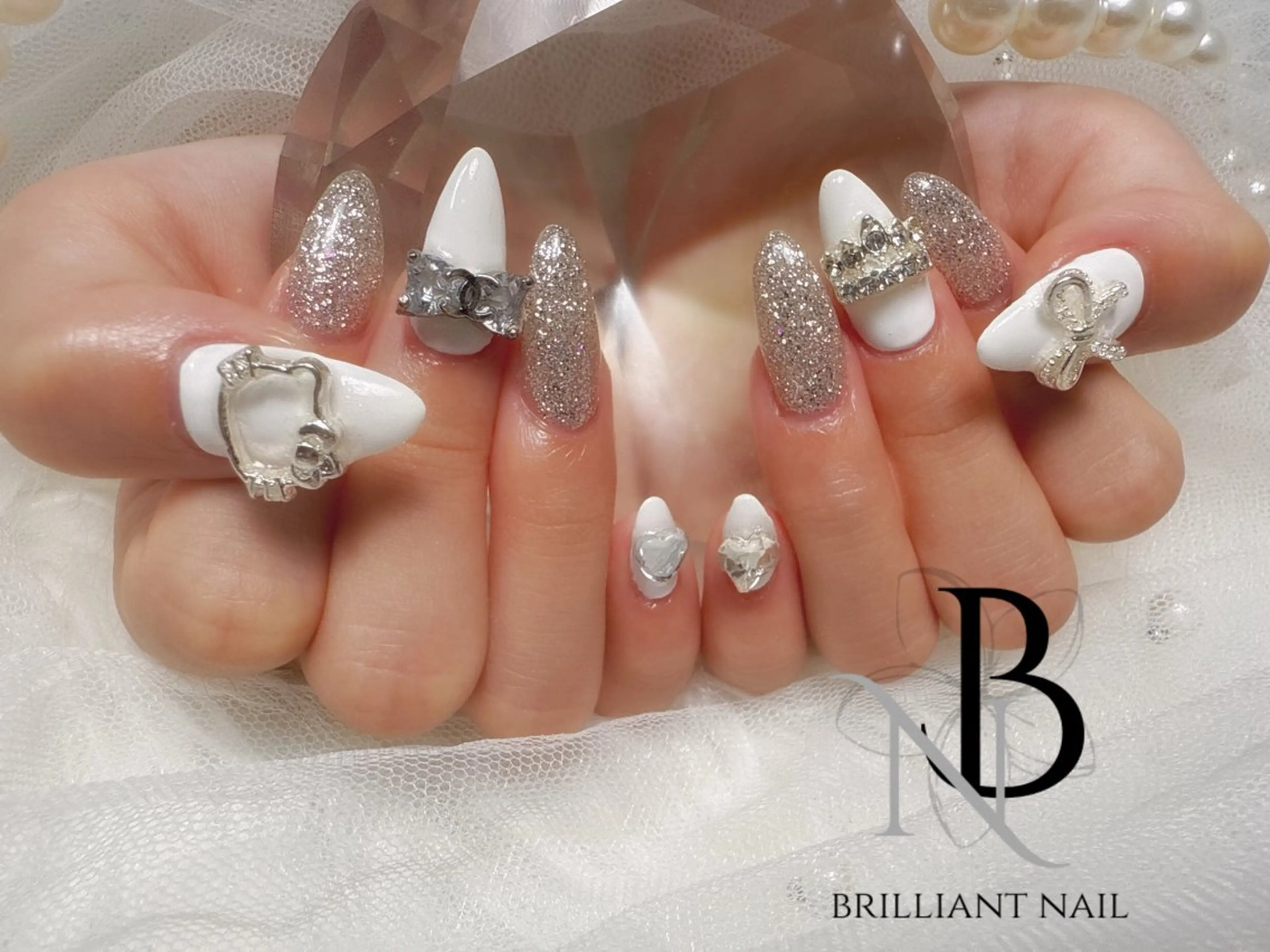 ロング ハンドネイル ハンドケア brilliant nail💎あやのネイルデザイン