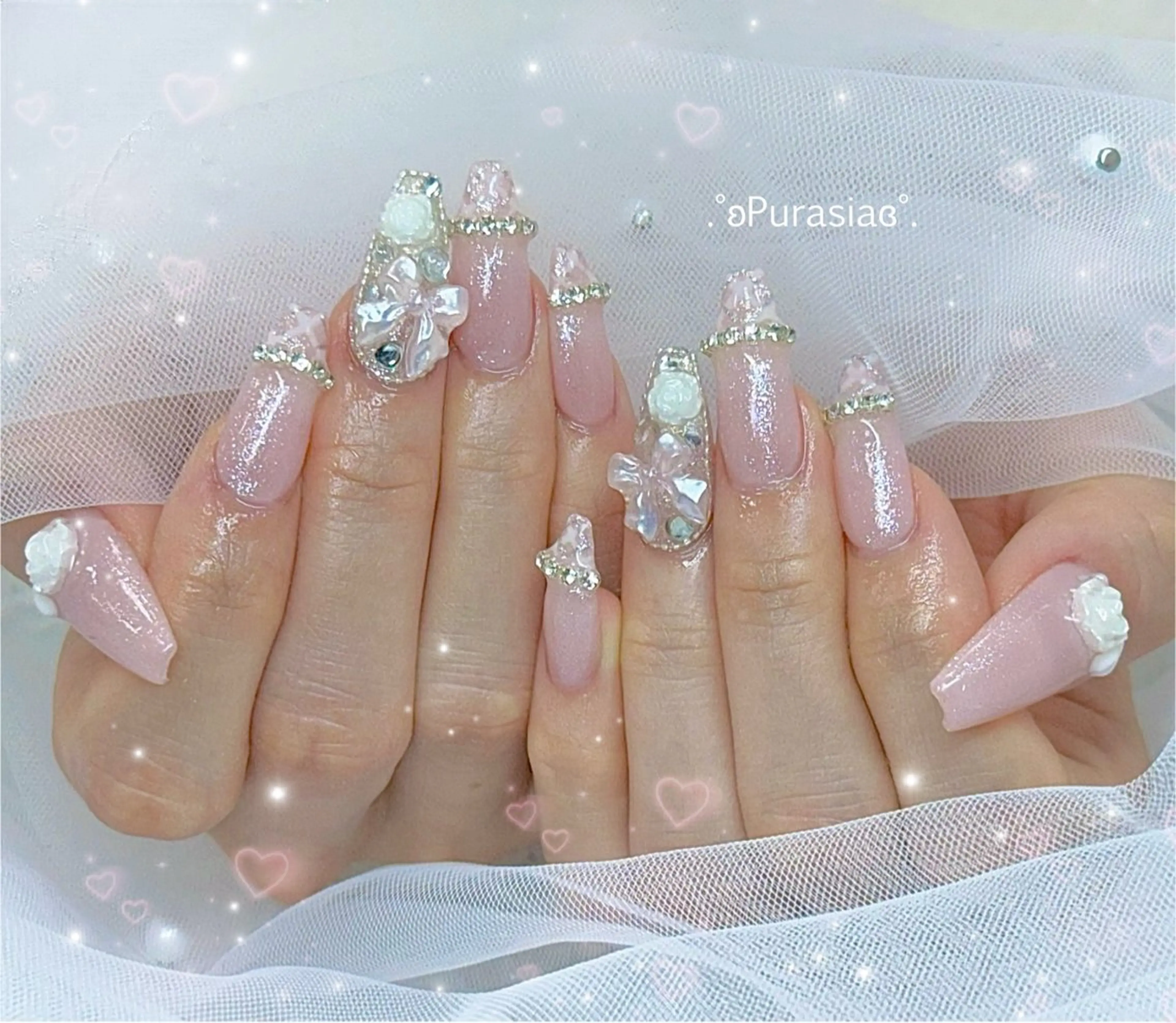 【3月限定✨】パーツ4個まで無料💖120分アートし放題(フィルイン/持ち込み可)の写真