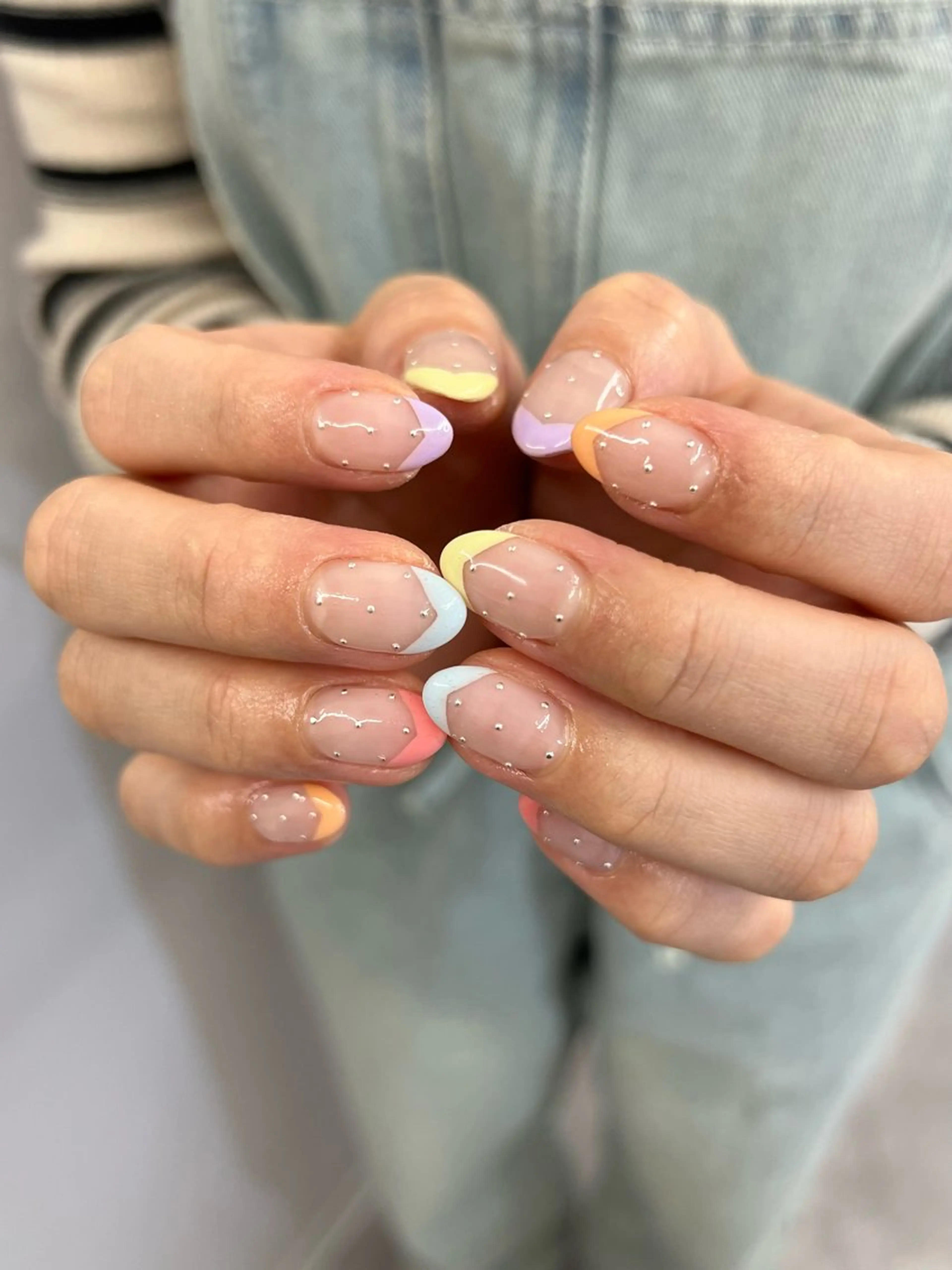 ネイル ジェルネイル マグネットネイル ニュアンスネイル パラジェル パステルネイル ハンドネイル ハンドケア Bana_ Nailのネイルデザイン