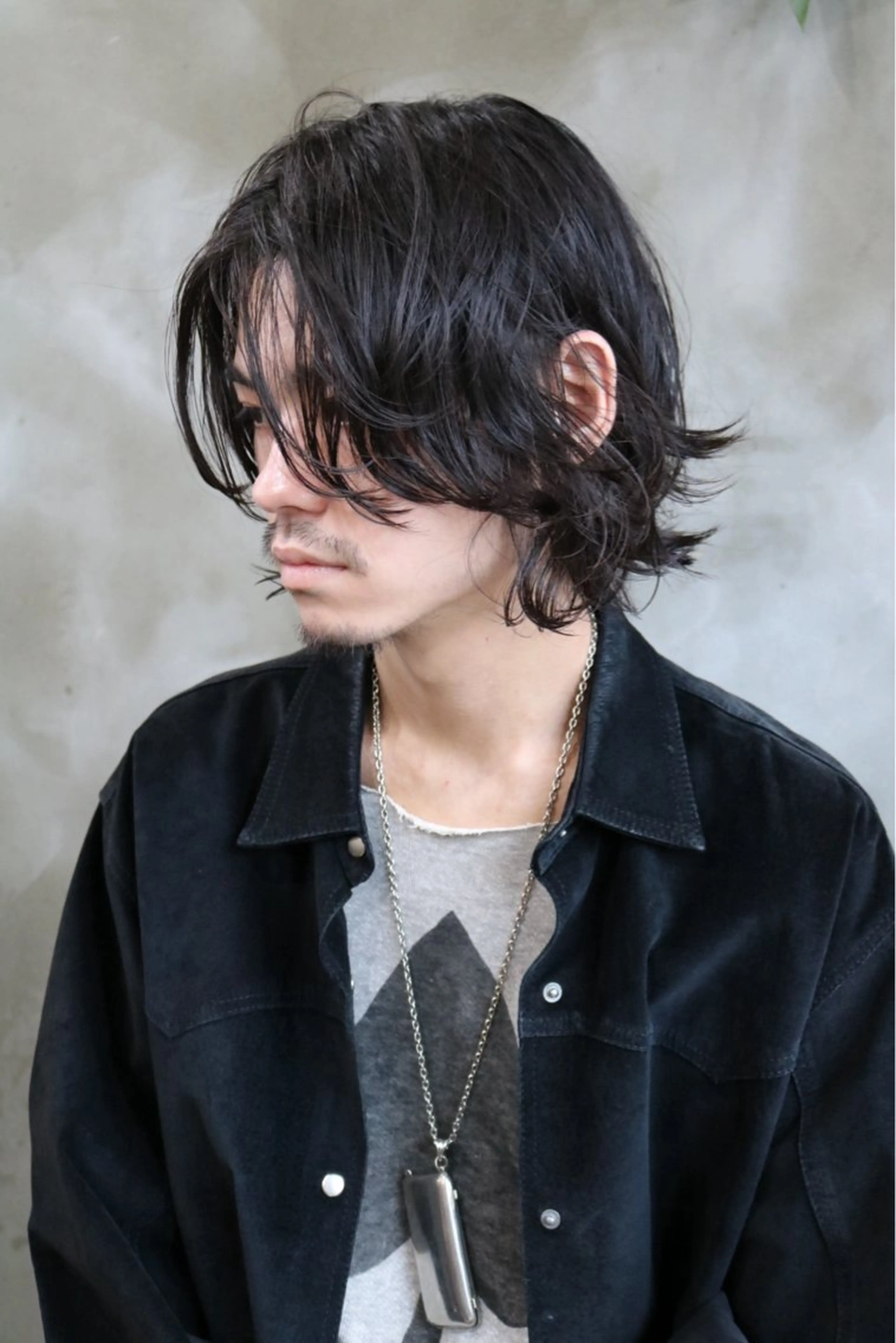 ミディアム パーマ メンズ カット パーマ トリートメント 木村陸弥 似合わせ 透明感カラー🌿のヘアスタイル