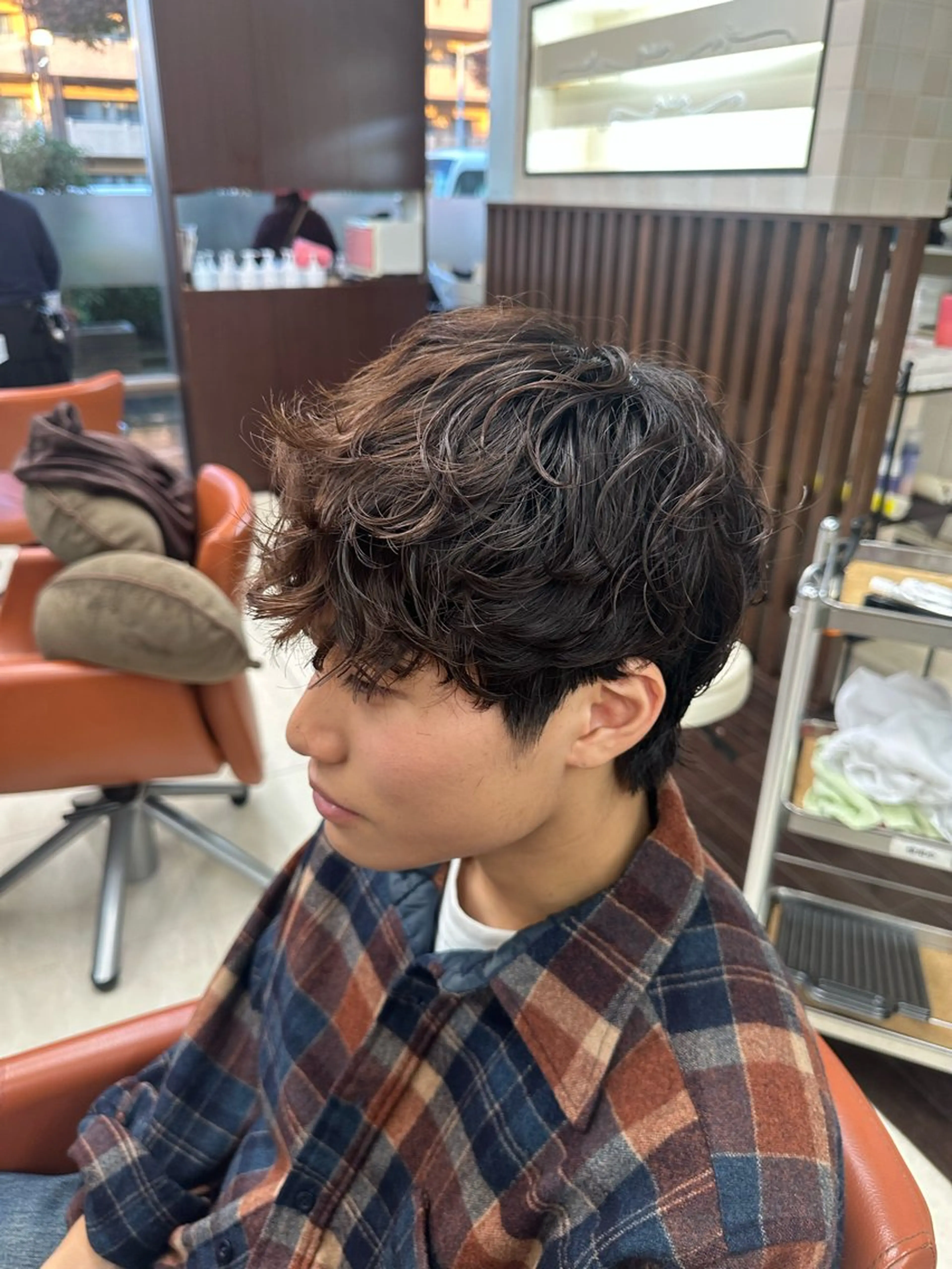 ショート カラー パーマ メンズ メンズパーマ 外国人風カラー カット パーマ 毎月230人担当/ メンズヘア/清和武虎のヘアスタイル