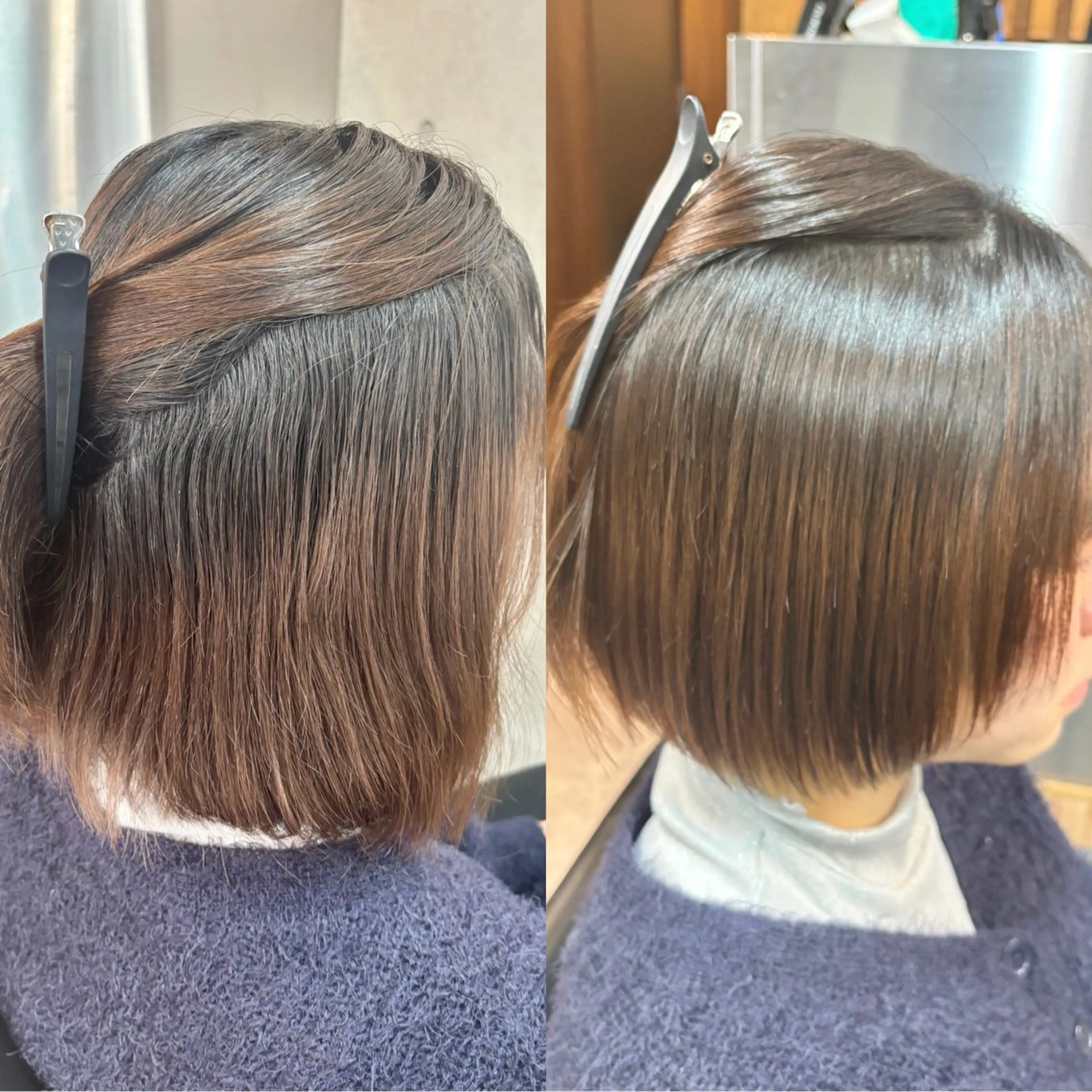 ショート カラー パーマ カット ヘアカラー 縮毛矯正 トリートメント ショートボブ髪質改善 縮毛矯正のプロ山道潤のヘアスタイル