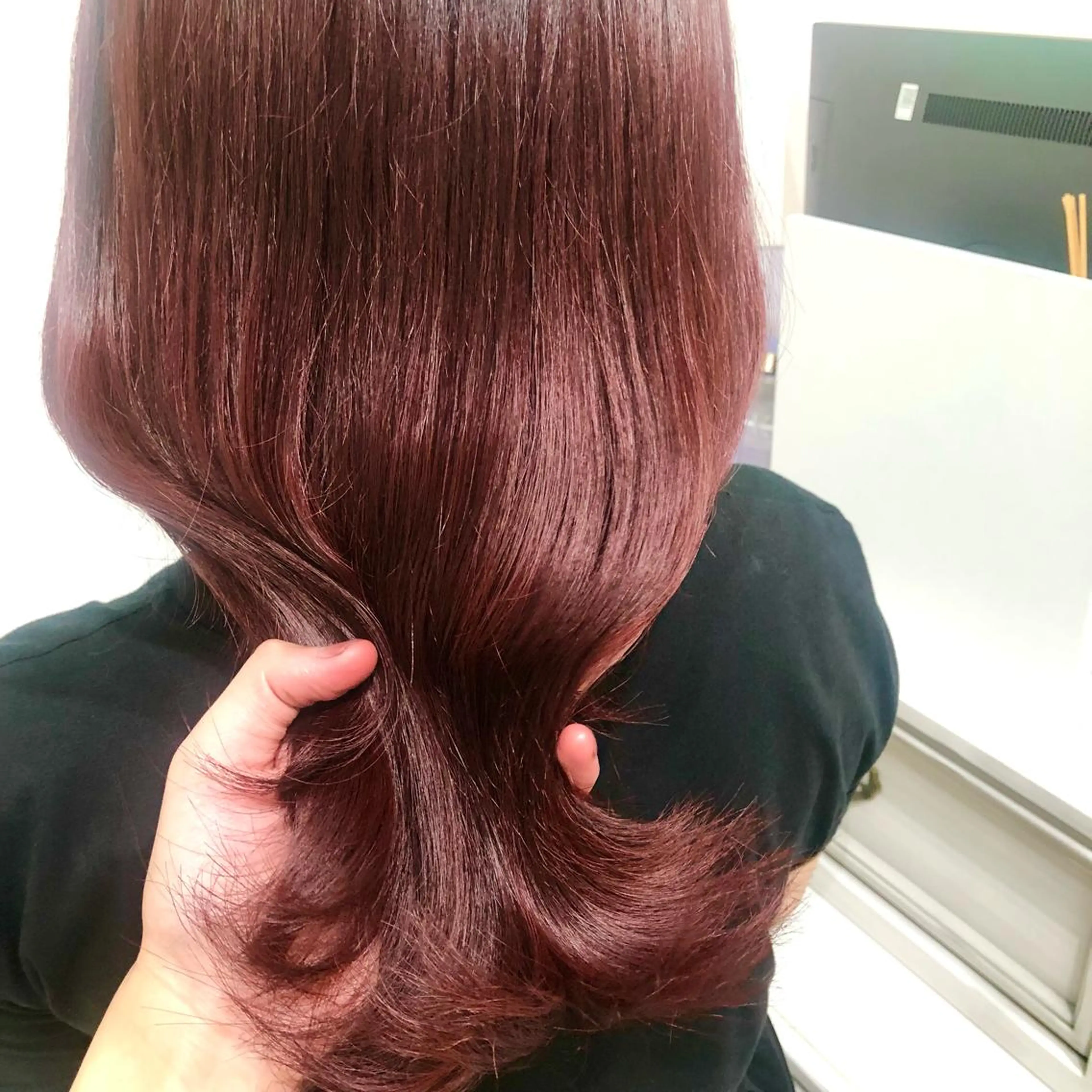 ミディアム カラー ブラウンカラー 中村 彪我のヘアスタイル