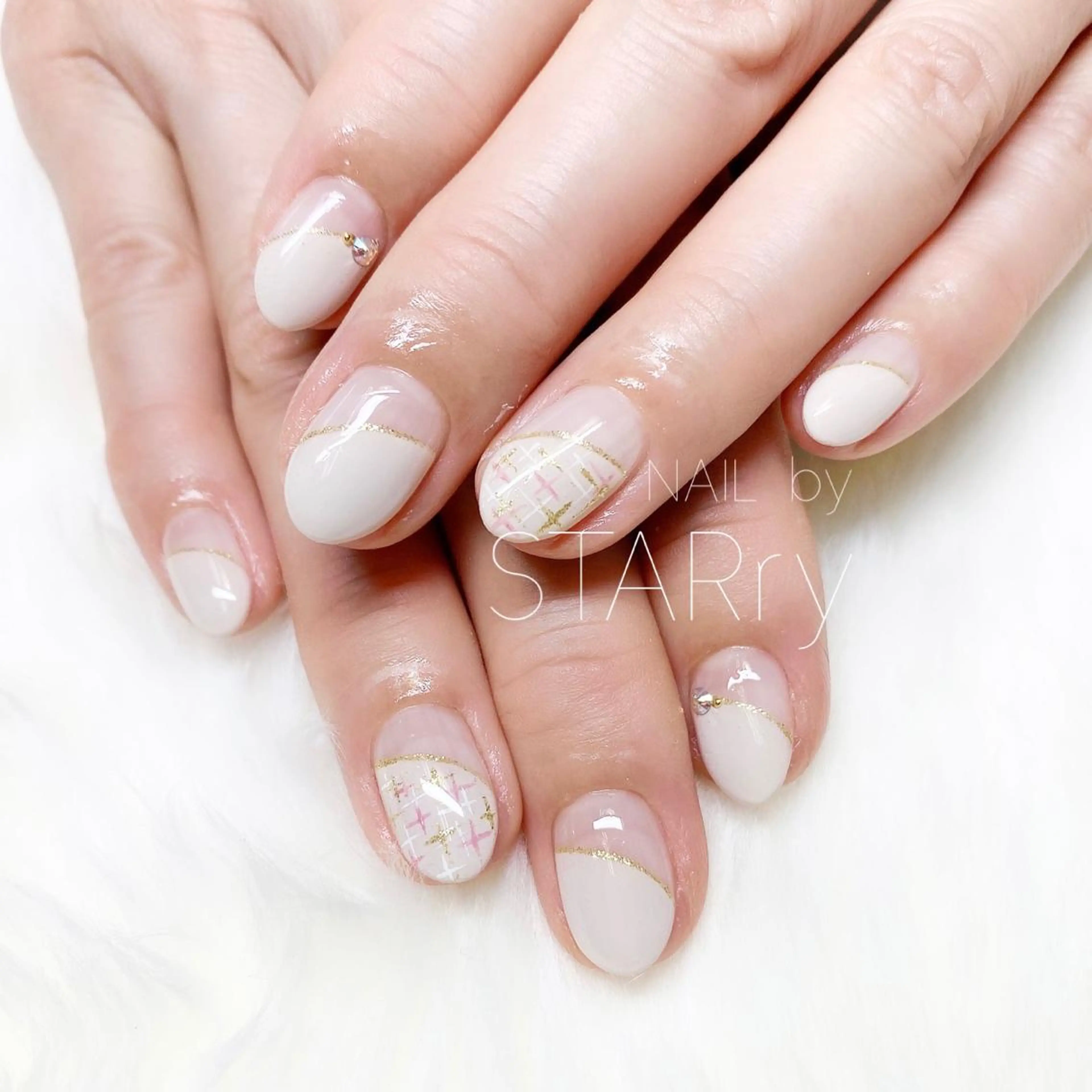 ネイル アートネイル ジェルネイル ニュアンスネイル パラジェル シンプルネイル ハンドネイル NAIL by STARry 川口のネイルデザイン