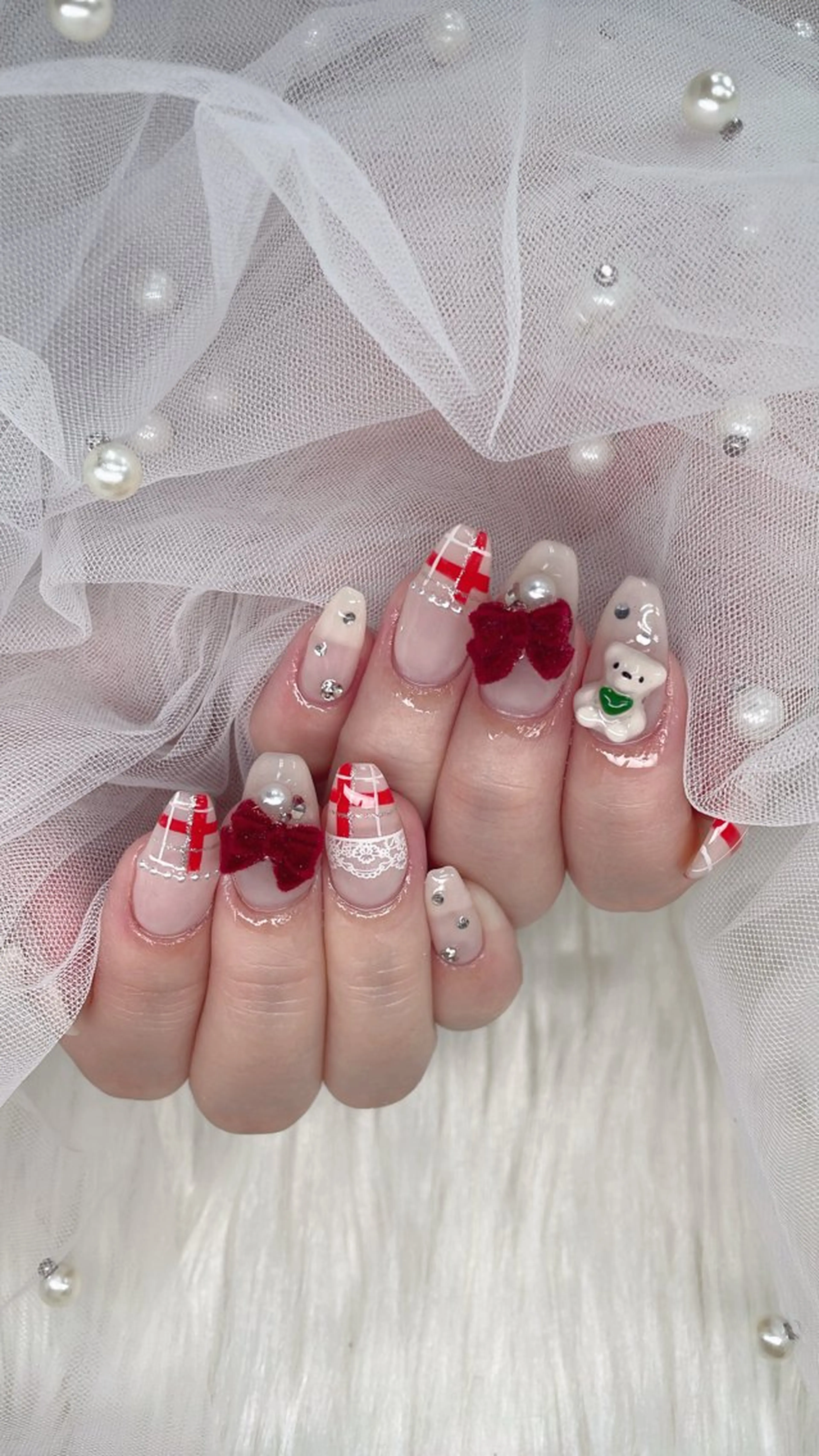 ネイル 冬ネイル クリスマス ♡tener♡ YURINEのネイルデザイン