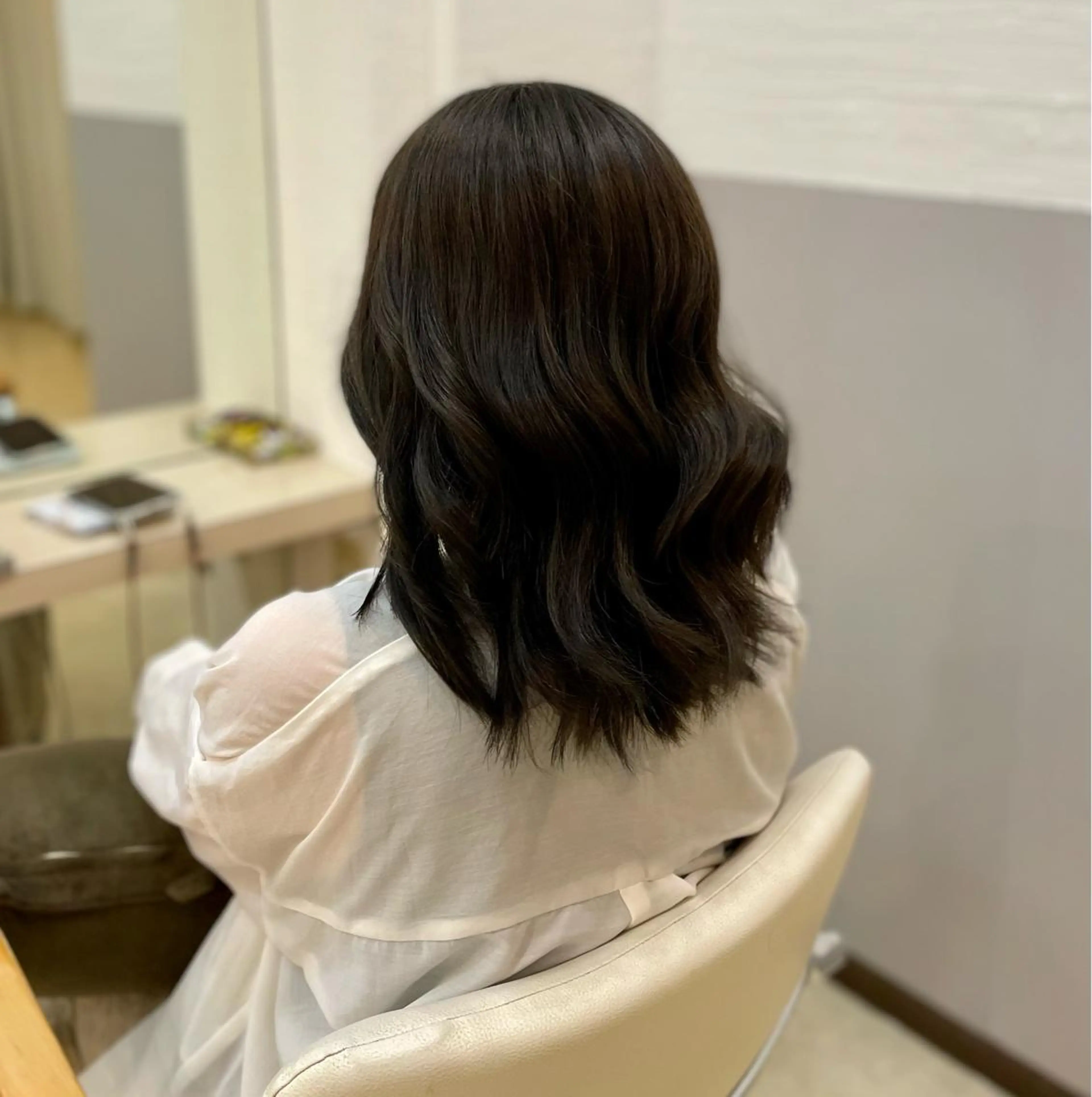 セミロング ハイライト スーパーカット　tip&toe所属・松山弘樹/ 佐倉/髪質改善のヘアスタイル