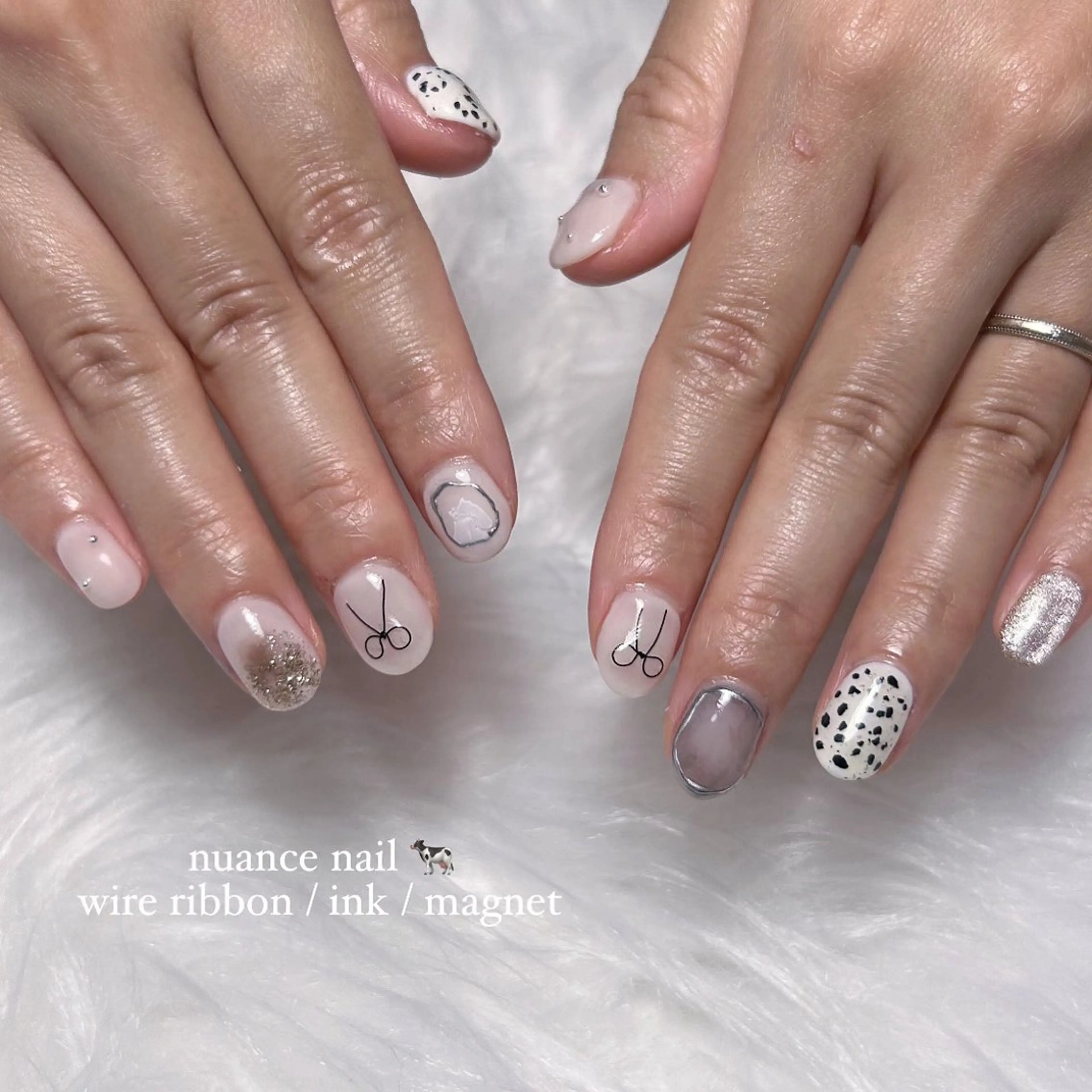 ネイル リボン Uni. ___nailのネイルデザイン