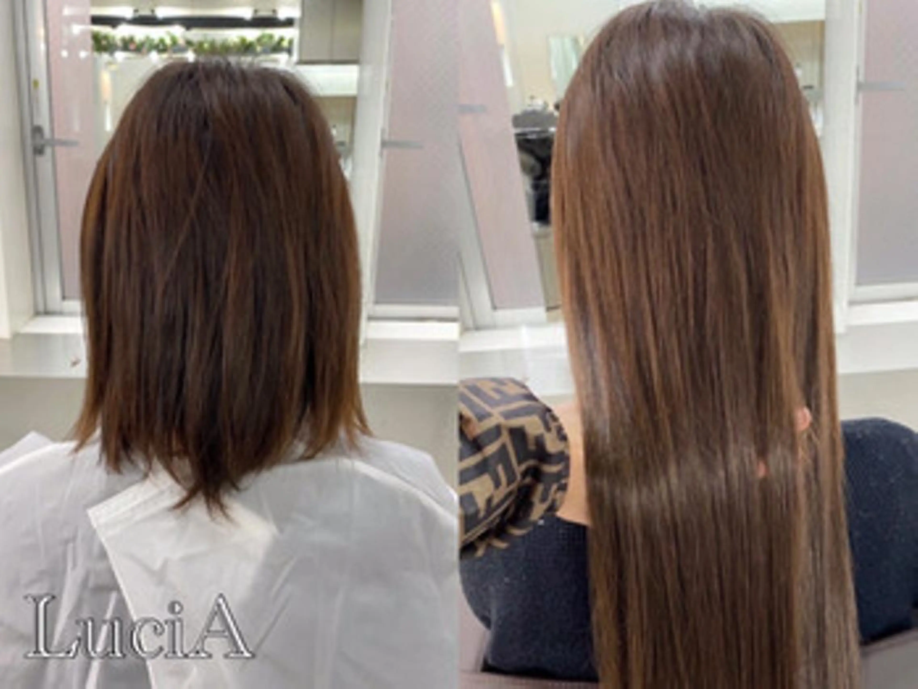 ロング ヘアアレンジ カラー ブリーチ ケアブリーチ ダブルカラー グラデーションカラー イルミナカラー LuciA/エクステ カラーのヘアスタイル