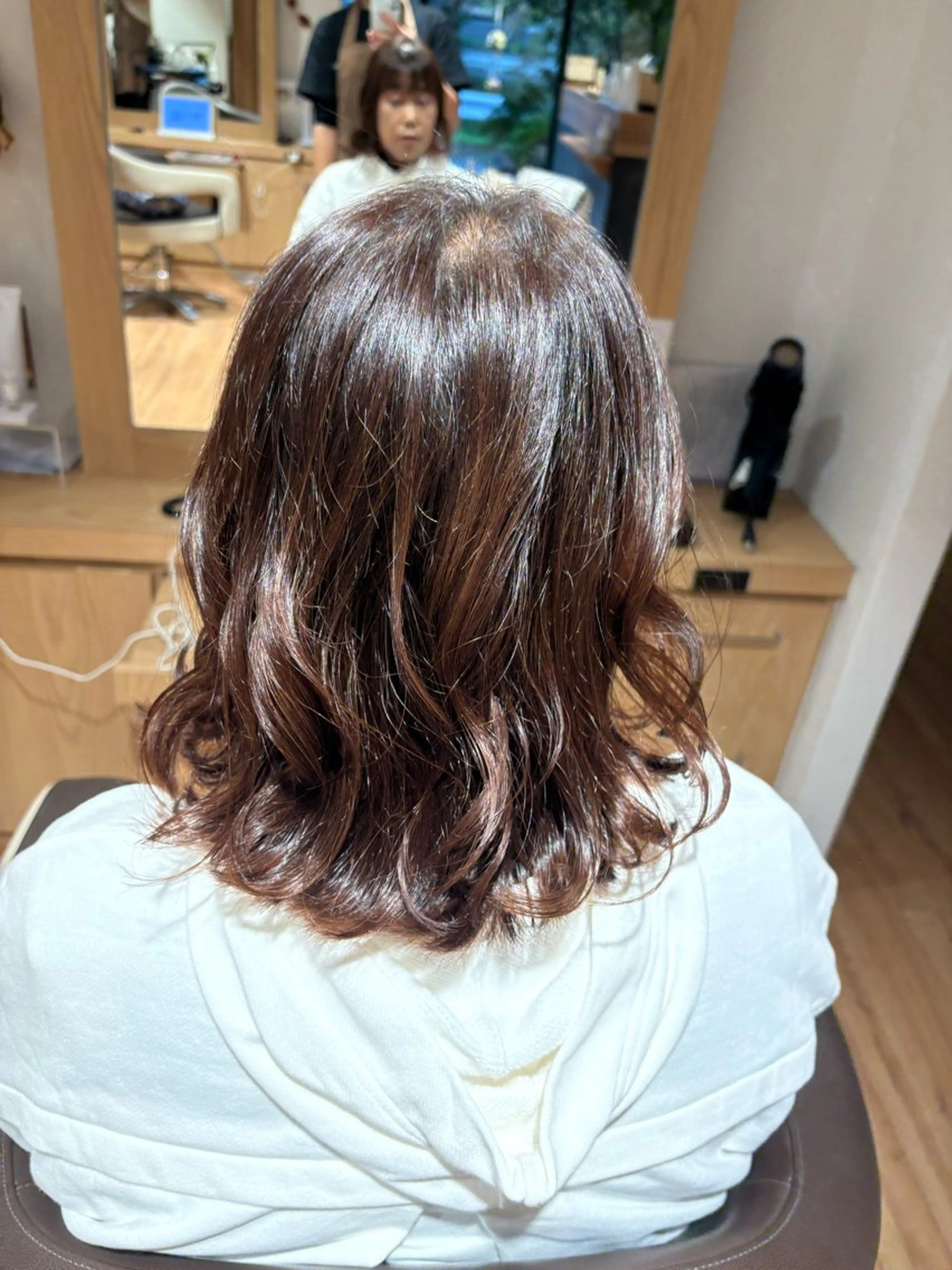 ミディアム カラー ヘアアレンジ ヘアーアンベリール ことねのヘアスタイル