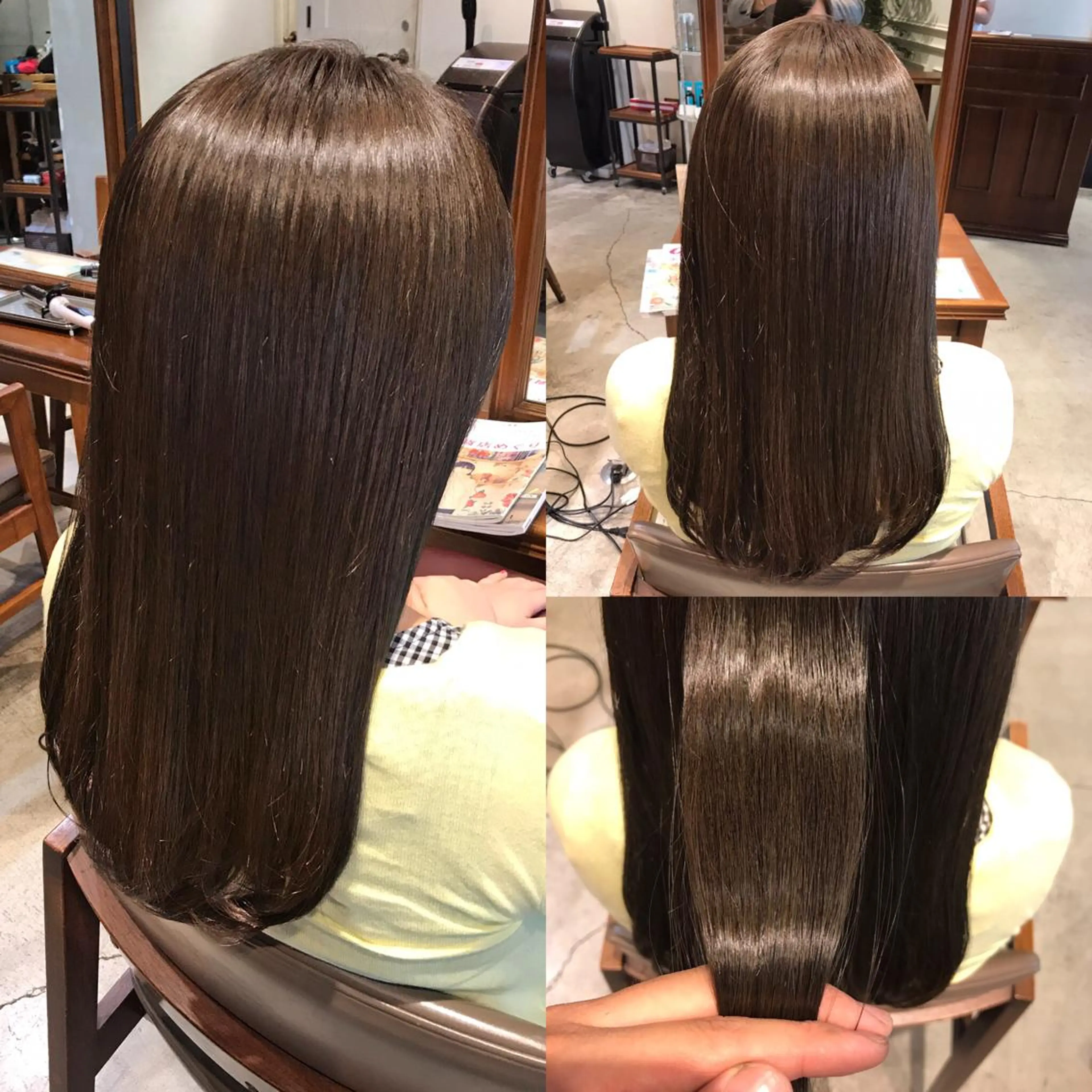 ロング カラー ヘアアレンジ グレージュ SALOWIN銀座VORT所属・小林 佳祐のヘアスタイル