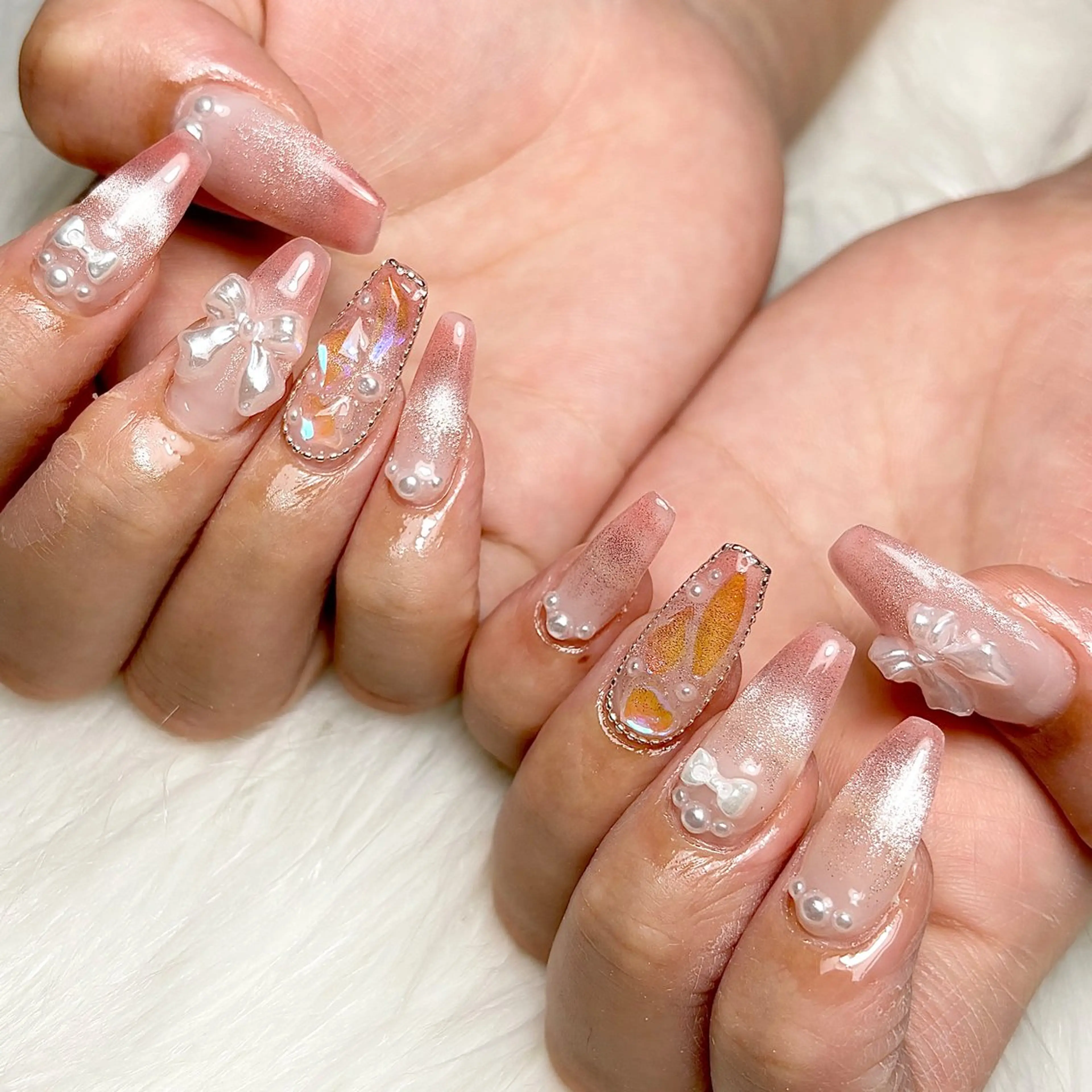 ネイル 長さ出し ハンドネイル etoile filanteのネイルデザイン