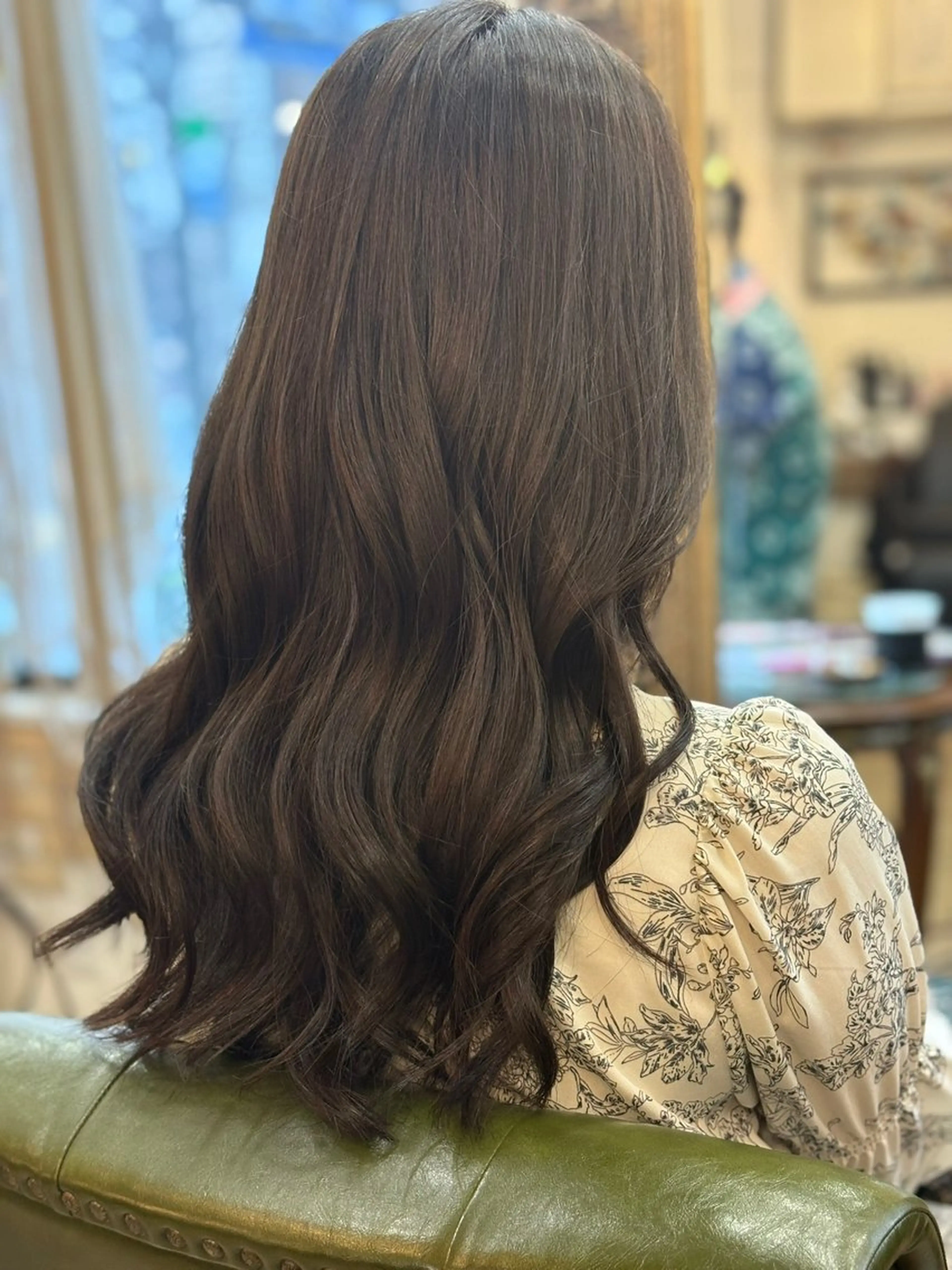 セミロング カット ヘアカラー トリートメント 新宿御苑/艶髪カラー 髪質改善/山口のヘアスタイル