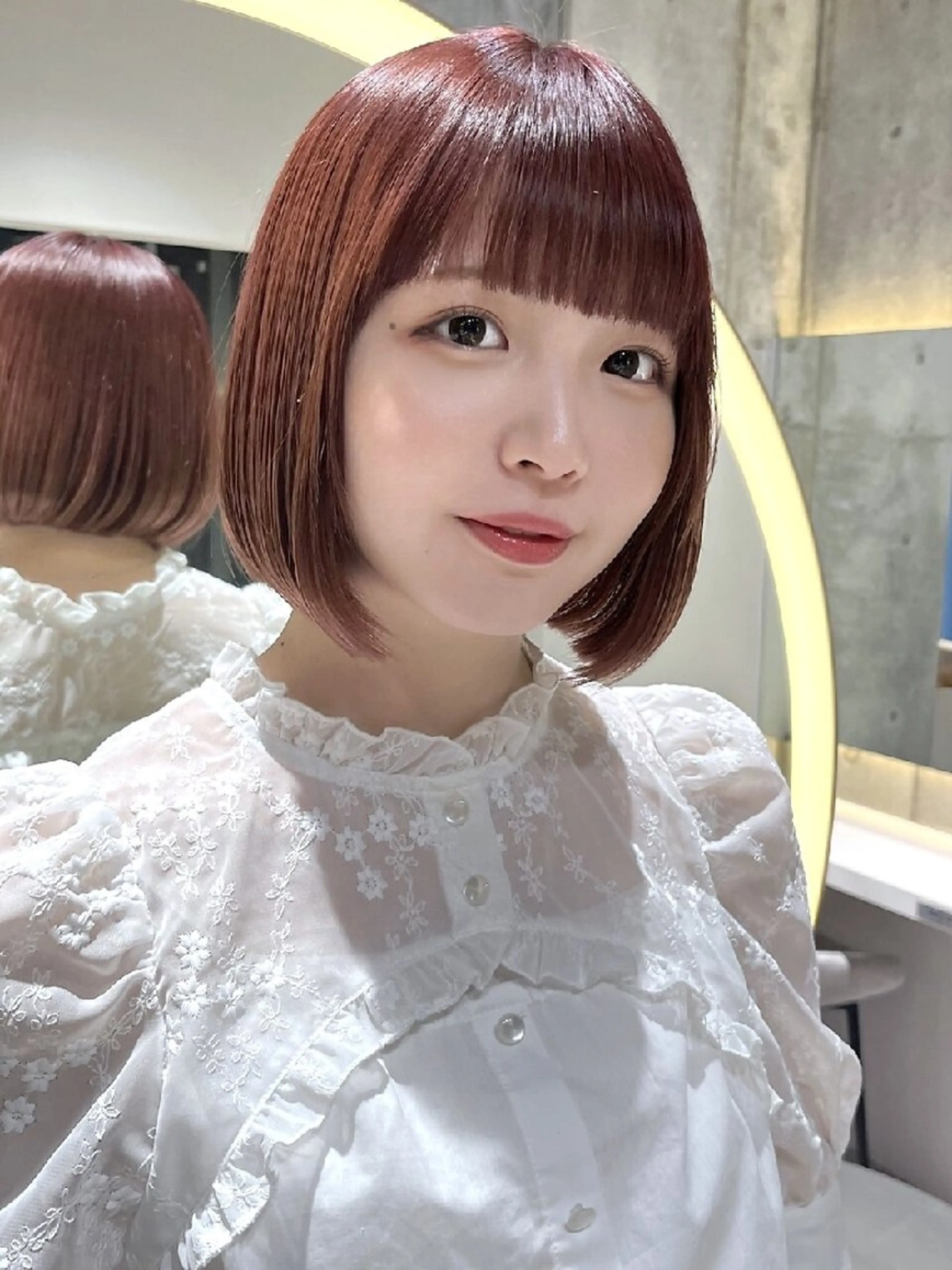 カラー ショート カット ヘアカラー トリートメント 髪質改善/韓国ヘア /透明感カラー🧸のヘアスタイル