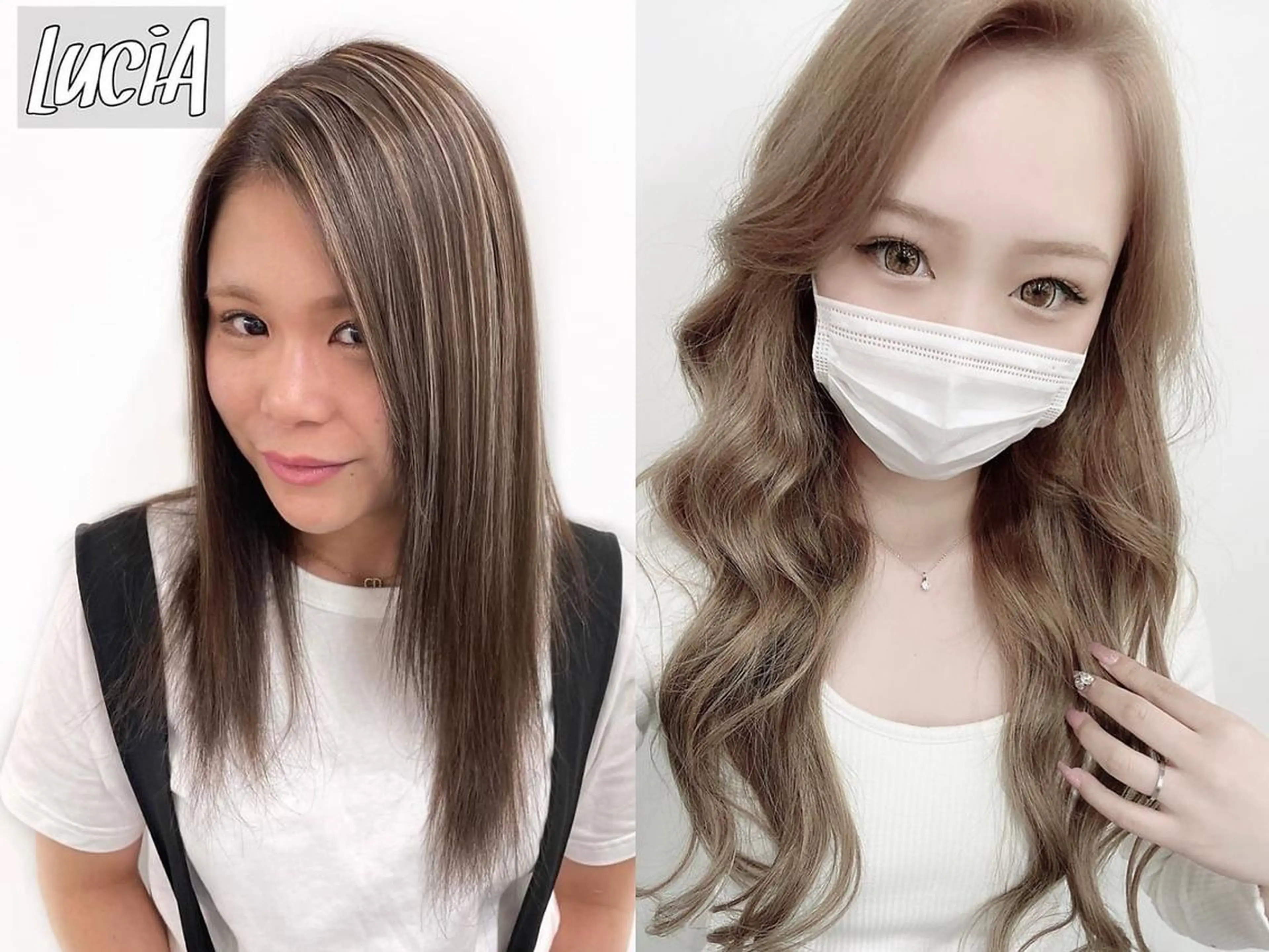 ロング カラー LuciA エクステカラーのヘアスタイル