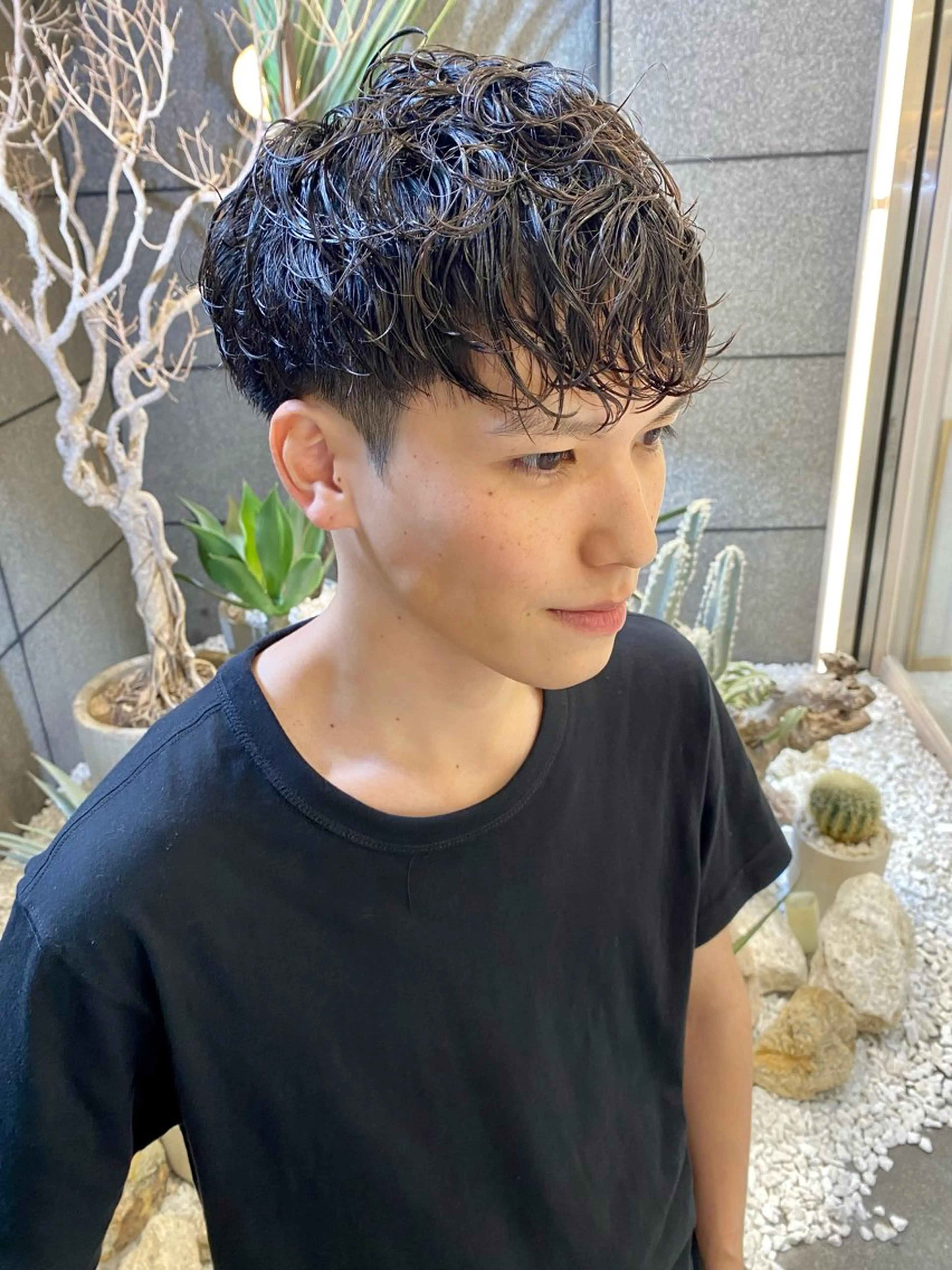 パーマ メンズ 酸スト/フェザー パーマ/三谷海斗のヘアスタイル