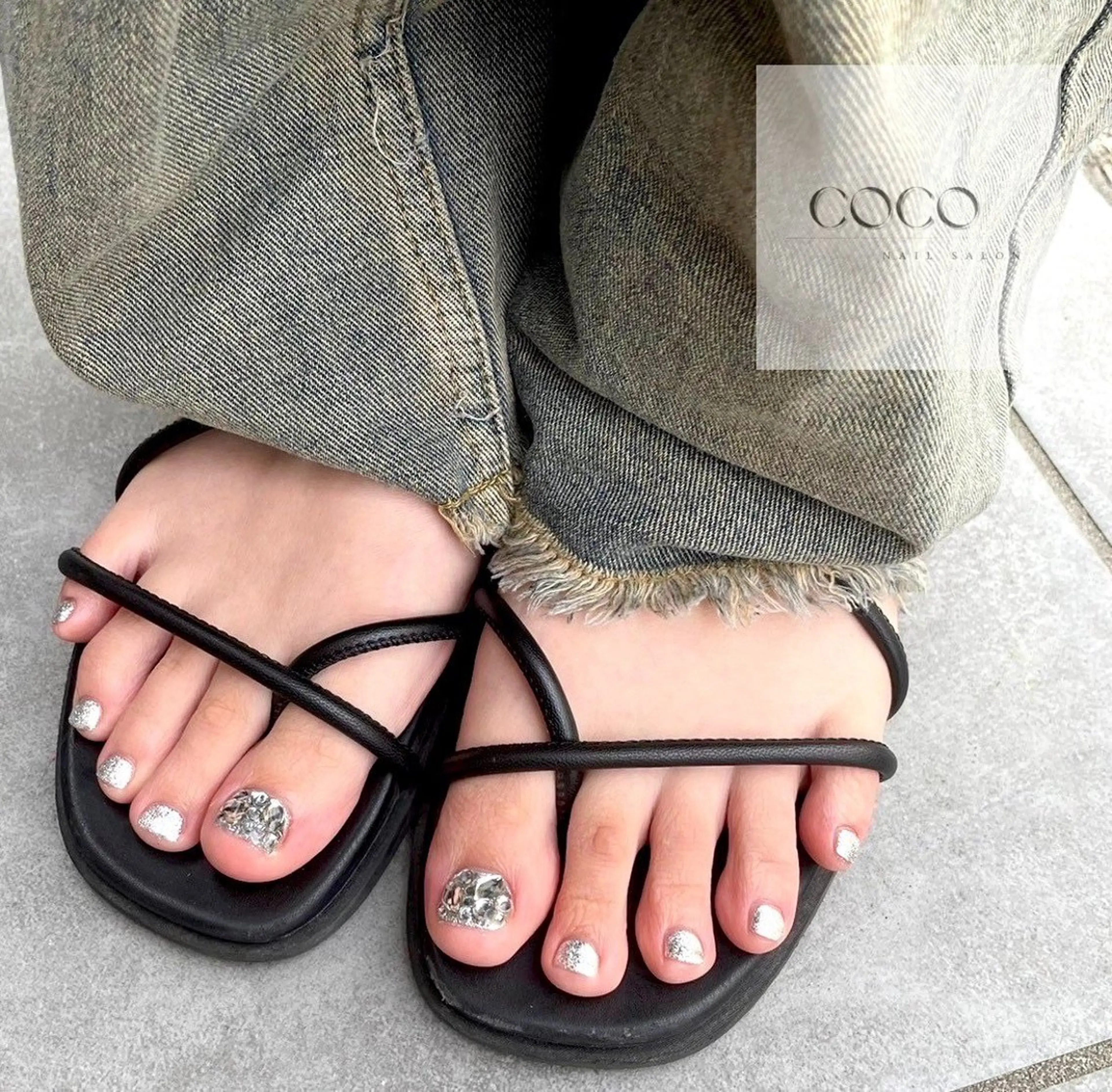 ネイル ラメ(グリッター) NAIL SALON / 耳ﾂﾎﾞ HBLのネイルデザイン