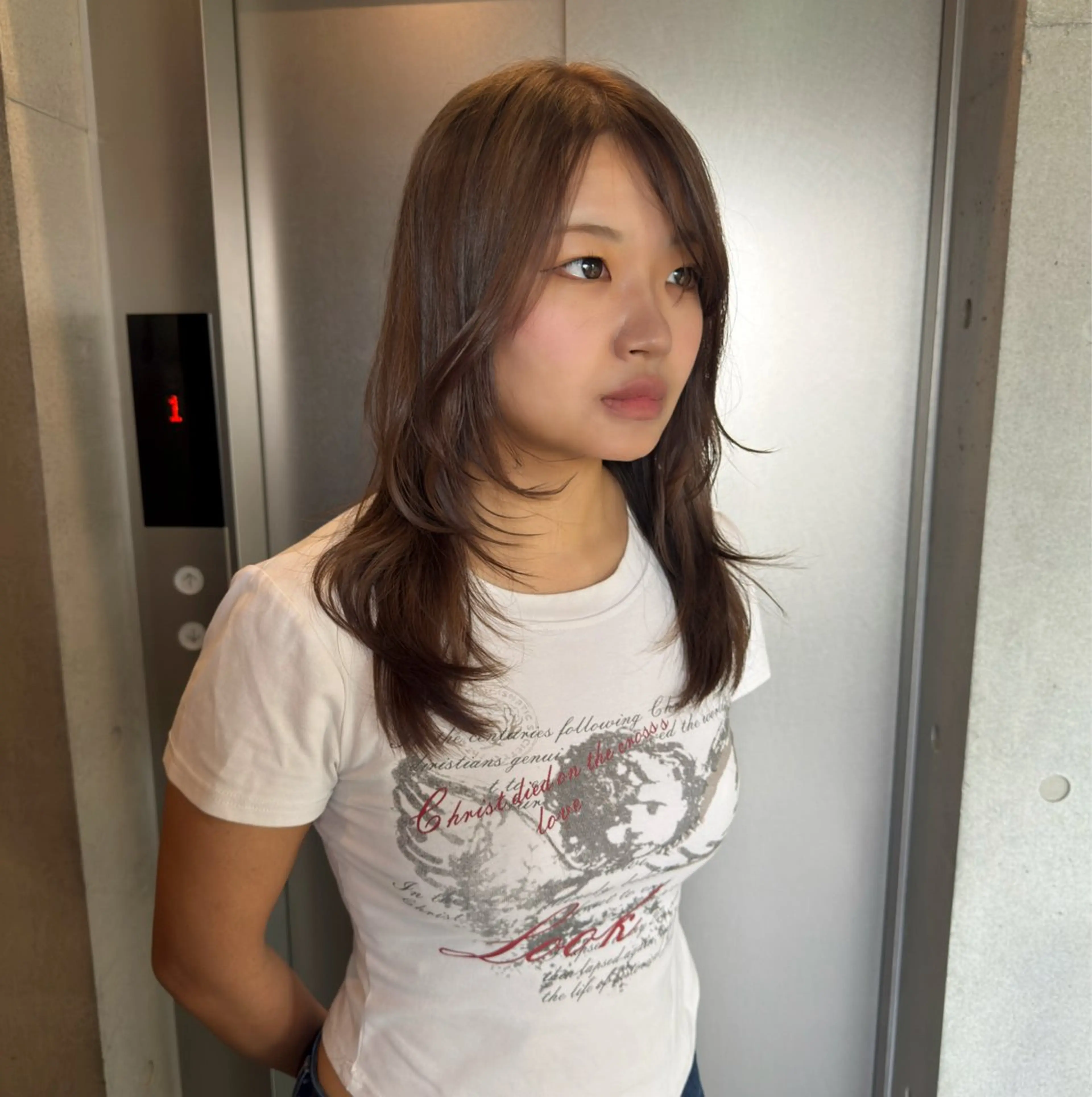 ロング カラー カット ヘアカラー トリートメント 透明感/血色カラー/ 似合せレイヤー/ゆいのヘアスタイル