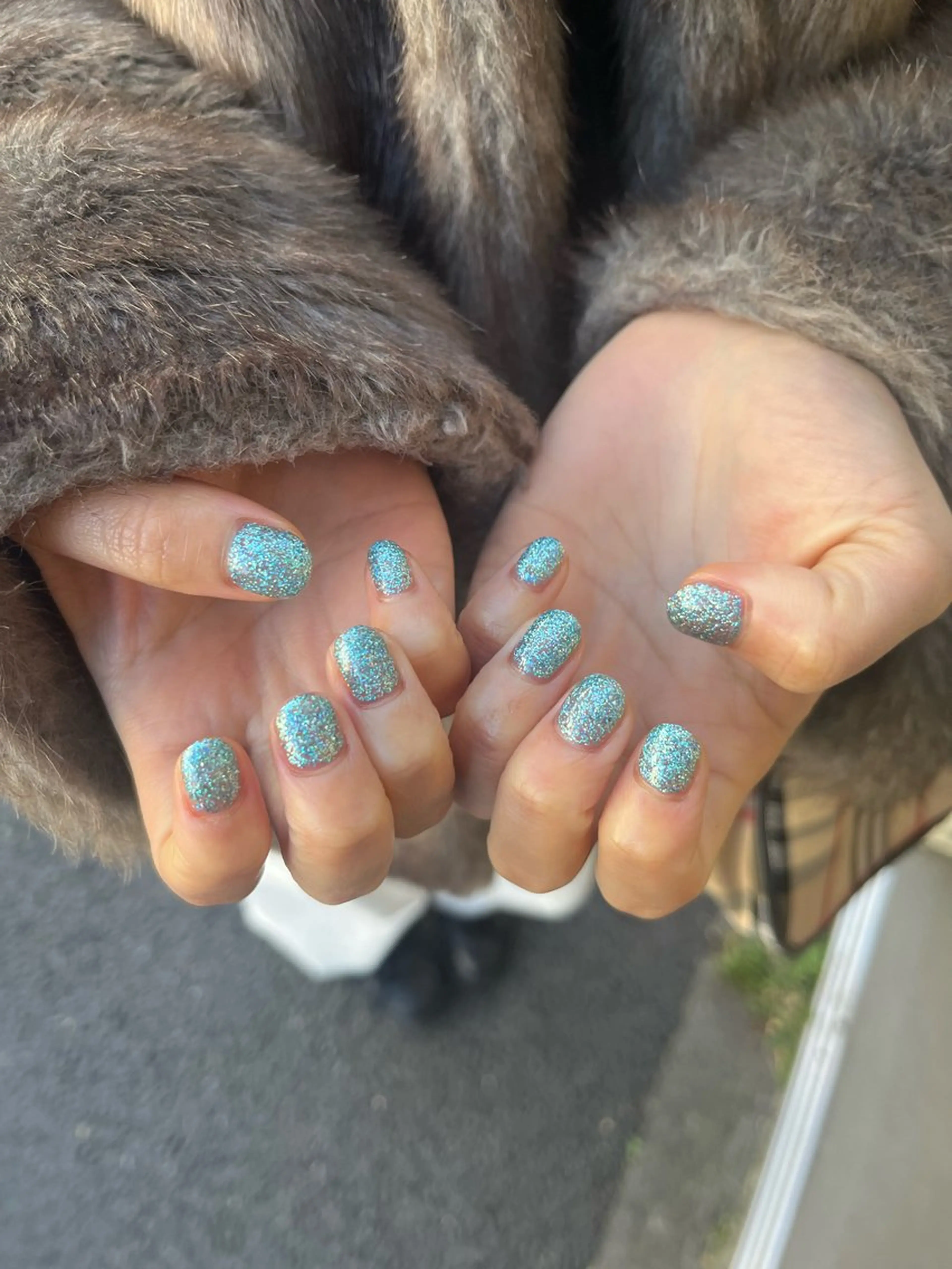 ワンカラーorラメ(オフあり⭕️)(2色、ラメグラok)の写真