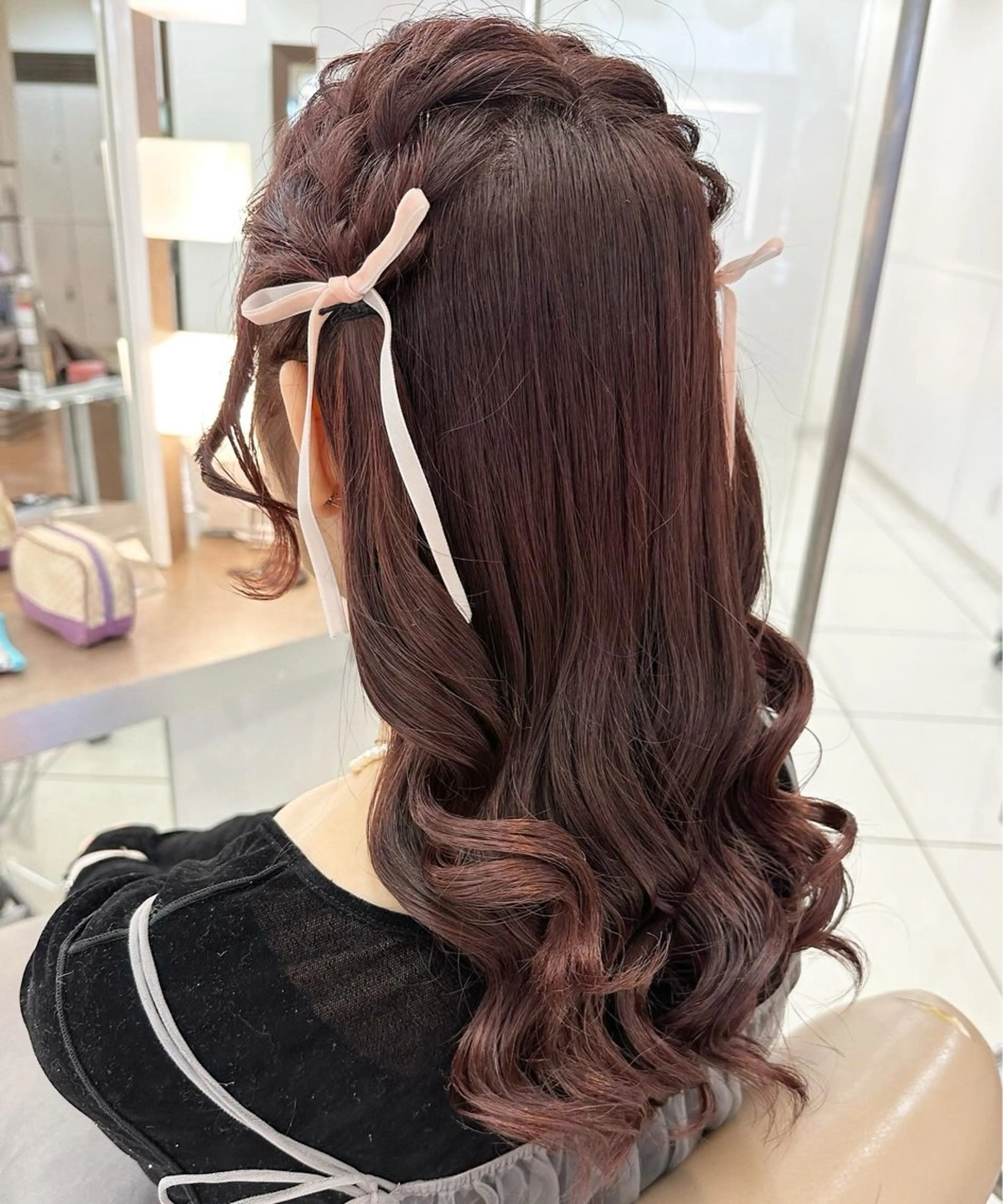 ロング シールエクステ✨️韓 国羽エクステ🪽和希のヘアスタイル