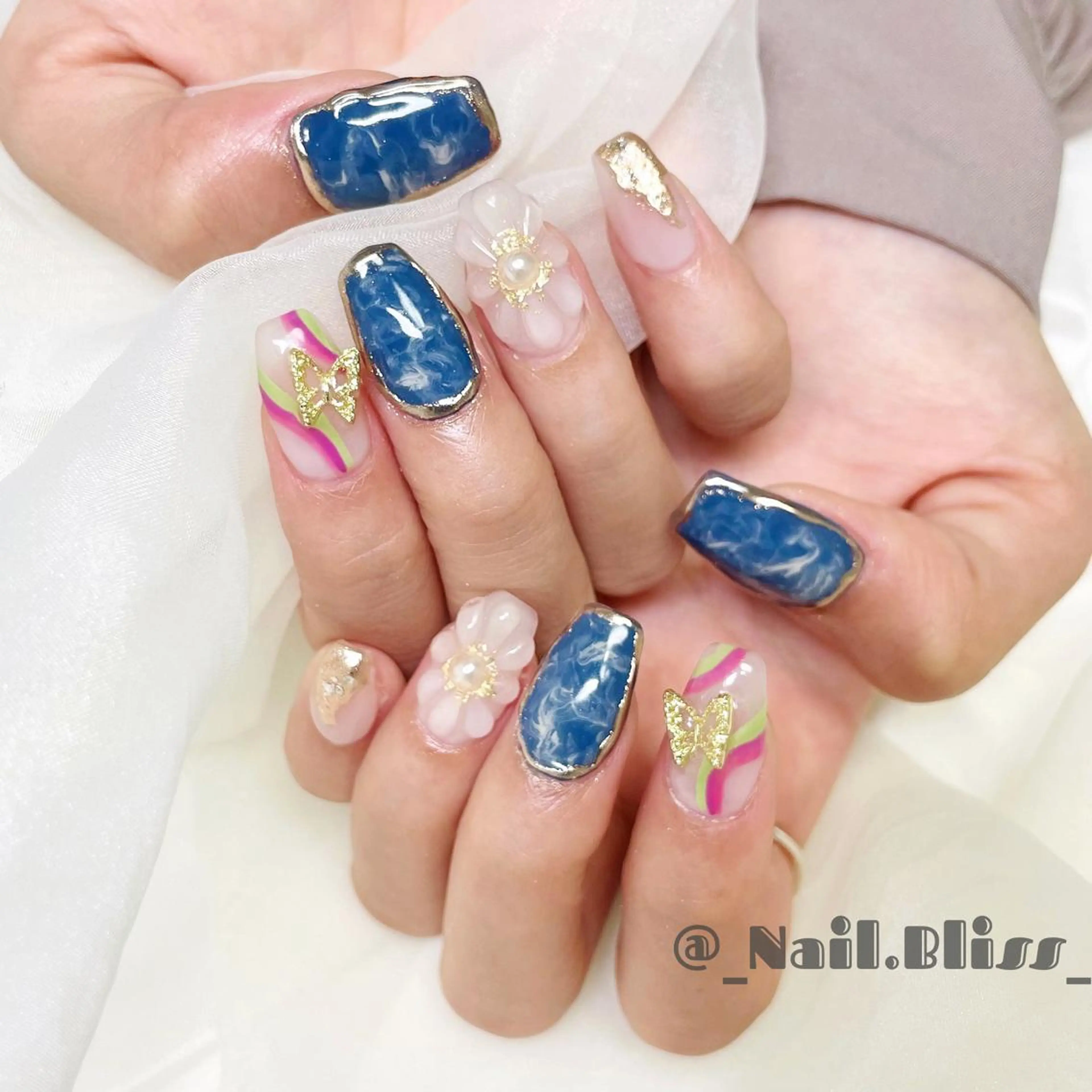 ネイル 成人式 ハンドネイル NAIL BLISSのネイルデザイン