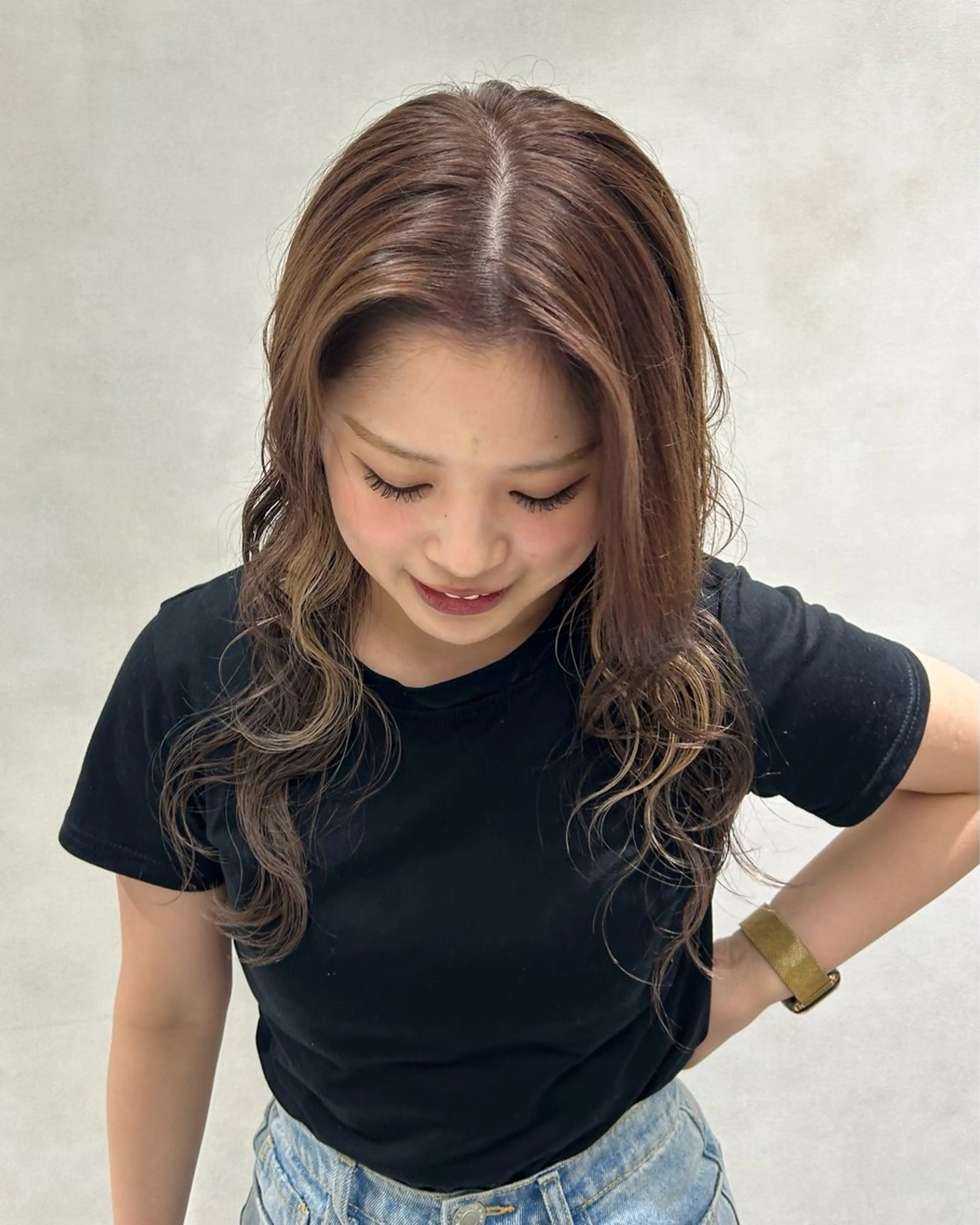 ロング カラー ブラウンカラー チョコレートブラウン 寺川留以 /カットモデル募集中のヘアスタイル