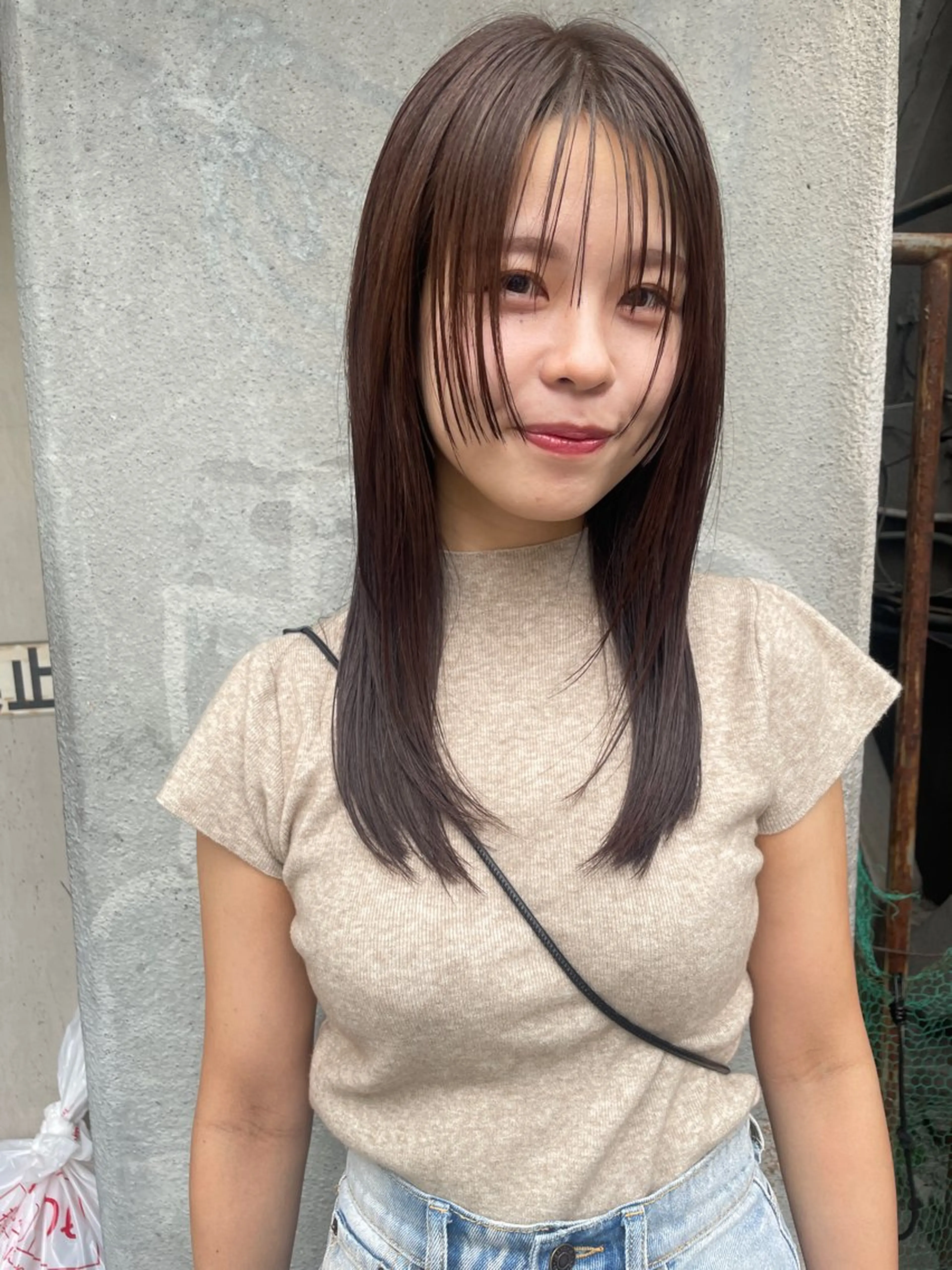 ロング カット ヘアカラー トリートメント さの あやねのヘアスタイル