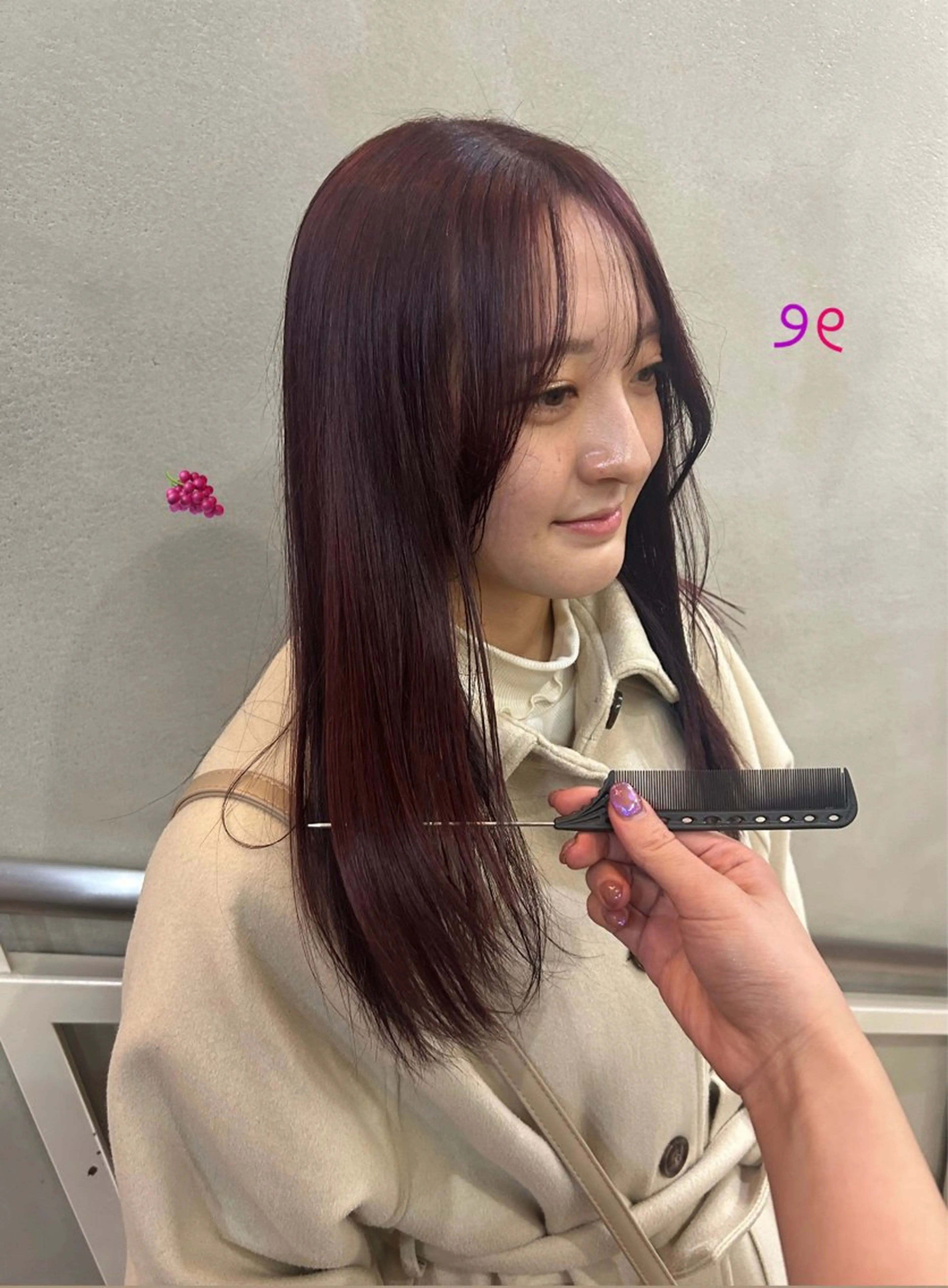 セミロング カラー 透明感カラー/西梅田 / nagisa🦋のヘアスタイル