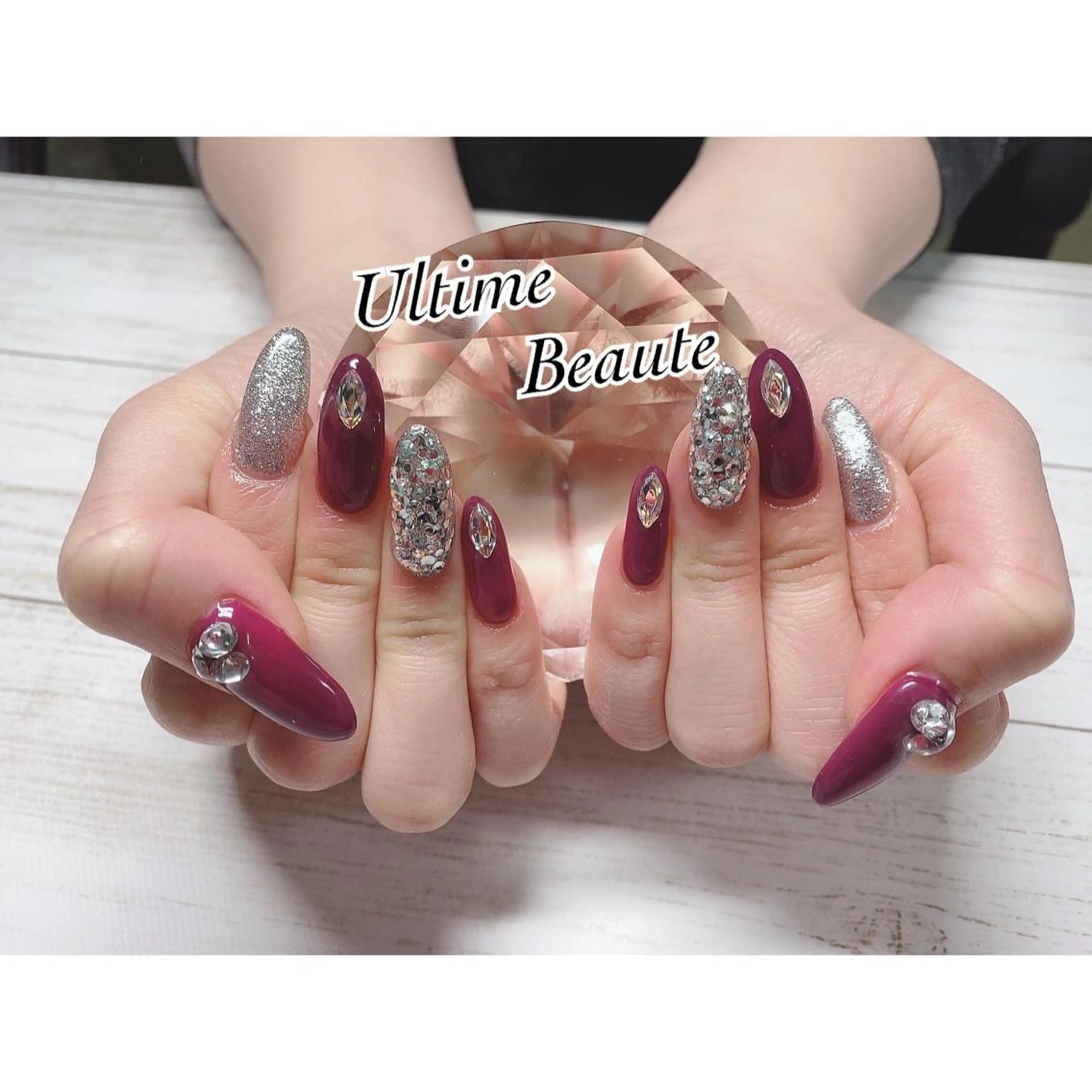 ネイル キラキラネイル ピンク 石塚 亜矢加のネイルデザイン