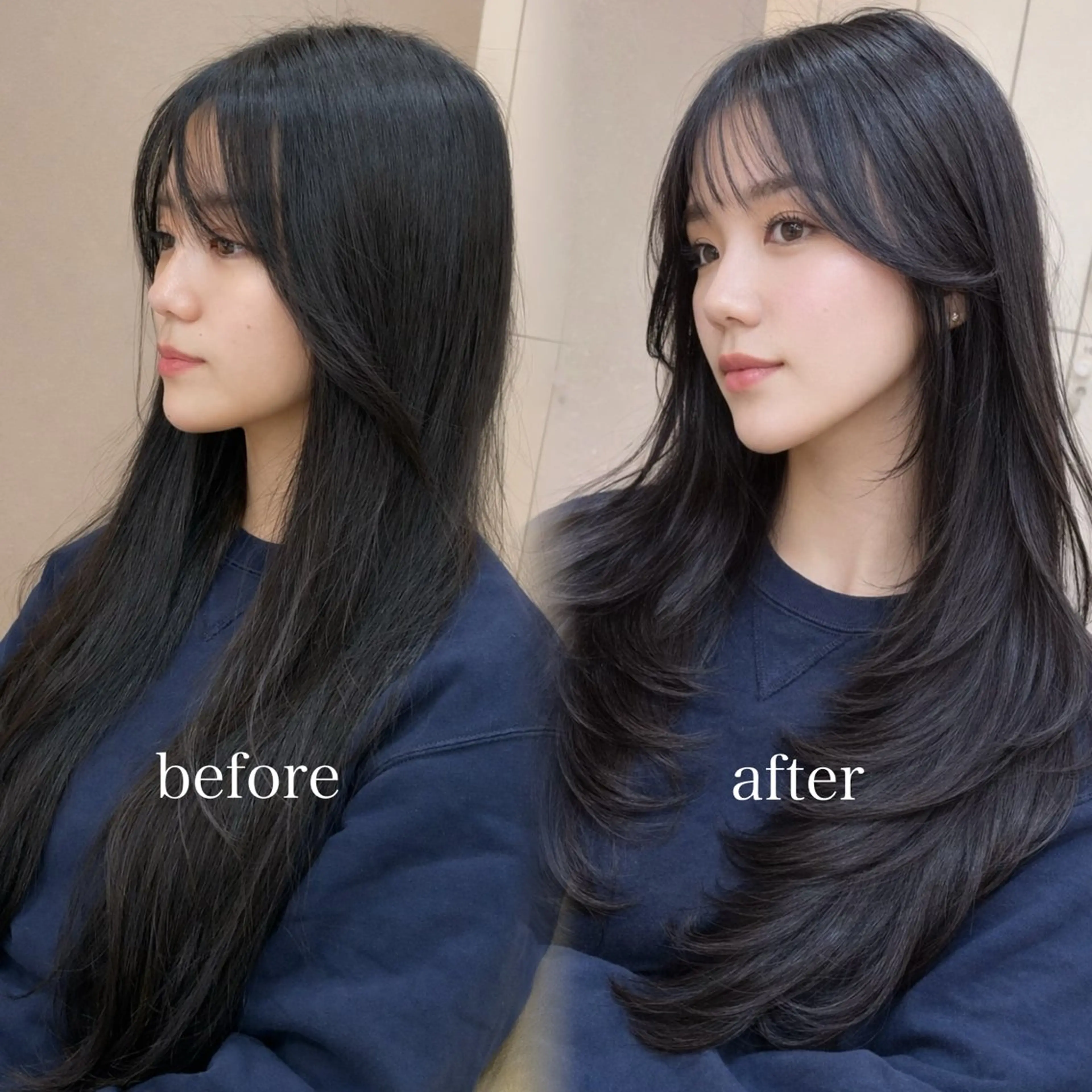 ロング 大西 天使のヘアスタイル