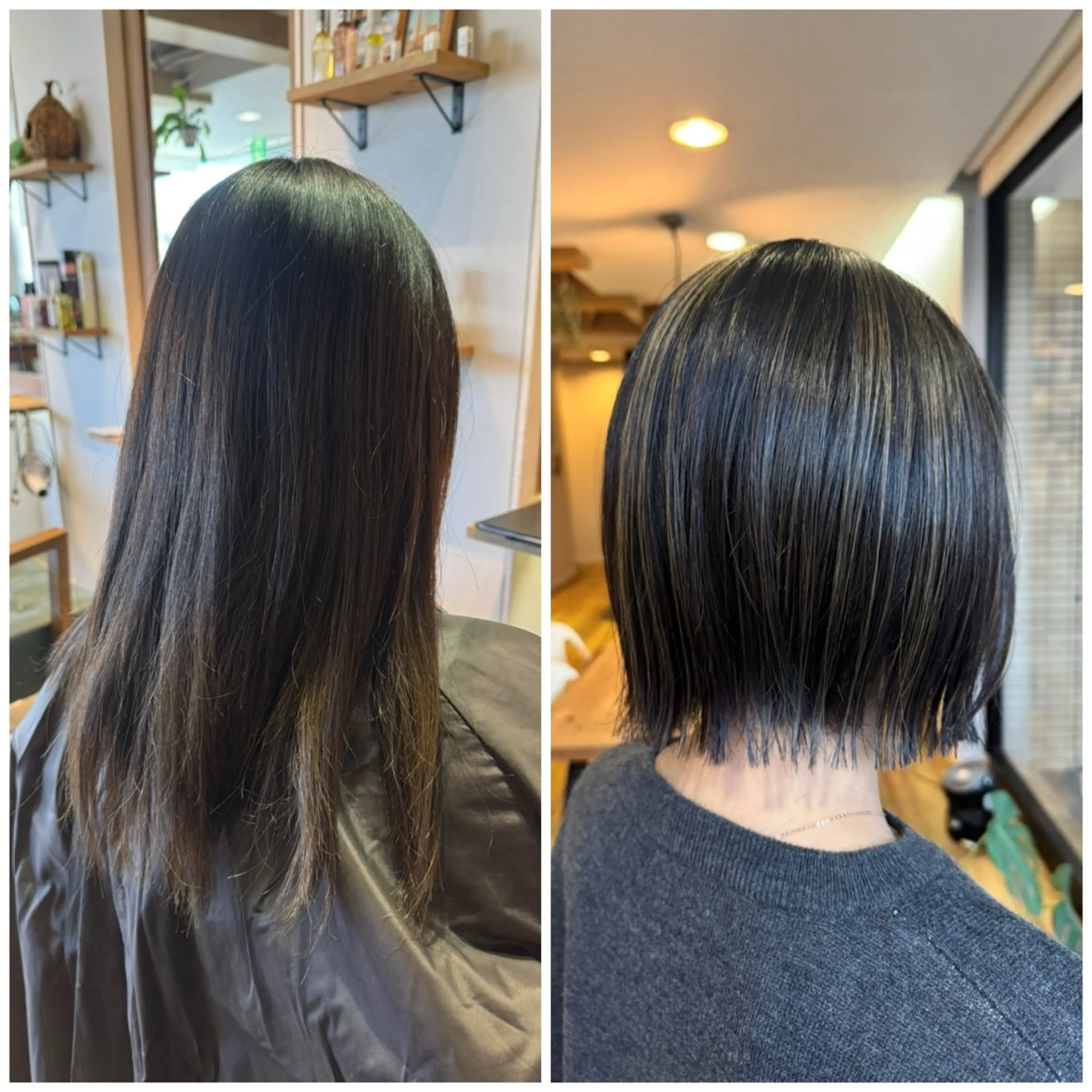 ショート カラー グレージュ ハイライトカラー ハイライト ヘアカラー トリートメント ツキダテ ユイのヘアスタイル