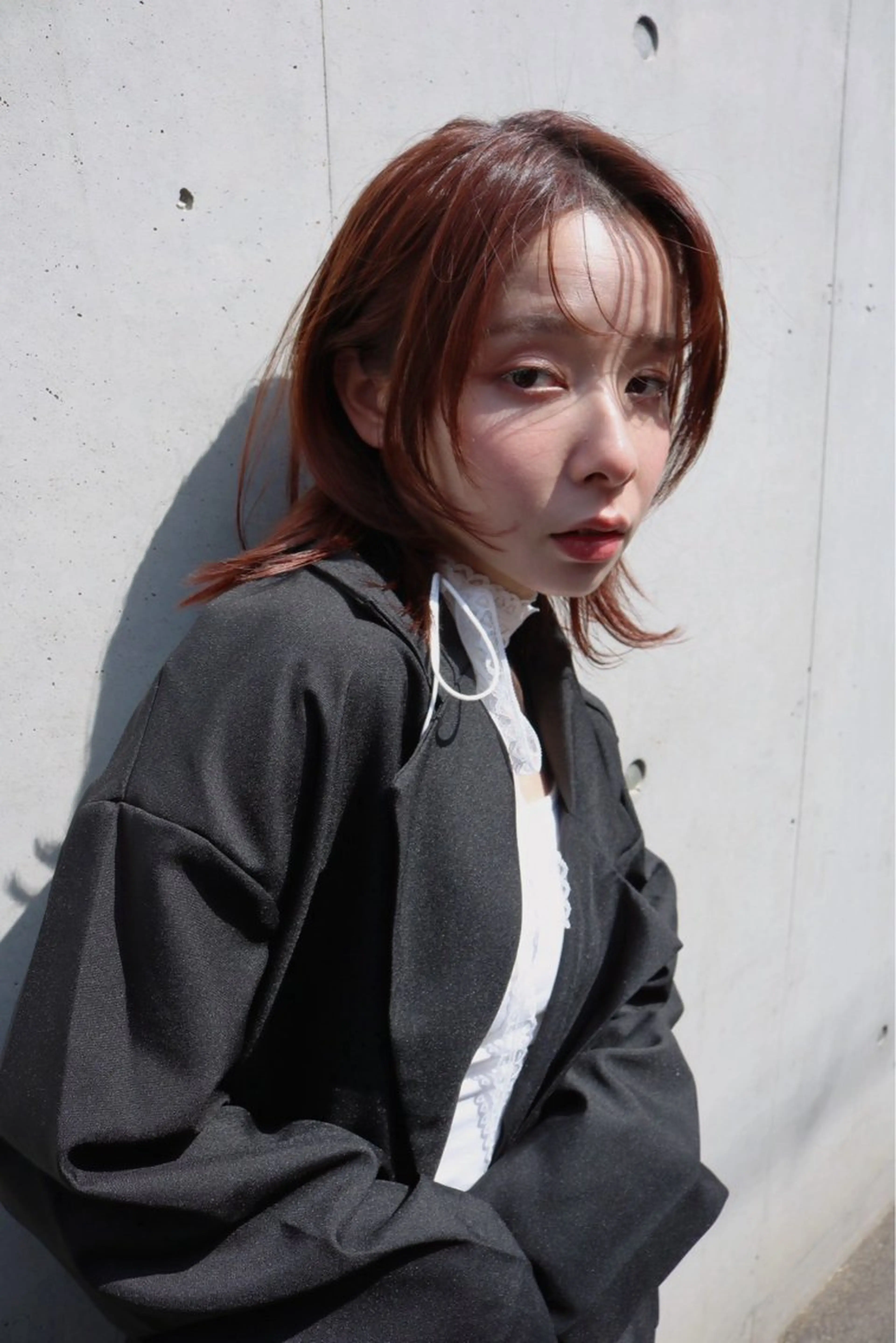 ミディアム 大山 みしろのヘアスタイル