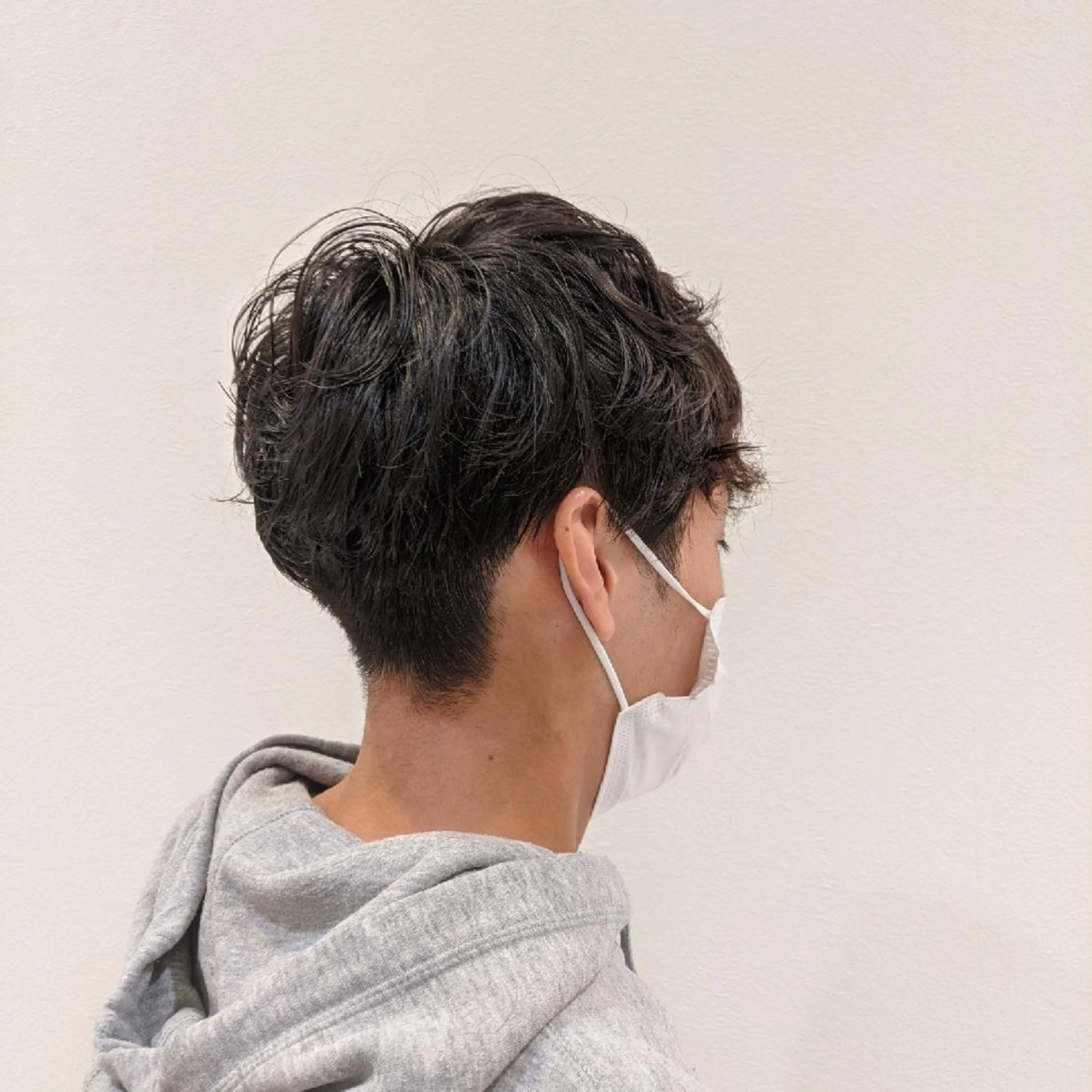 パーマ メンズ 浜田りほ Luxbe 博多バスターミナルのヘアスタイル