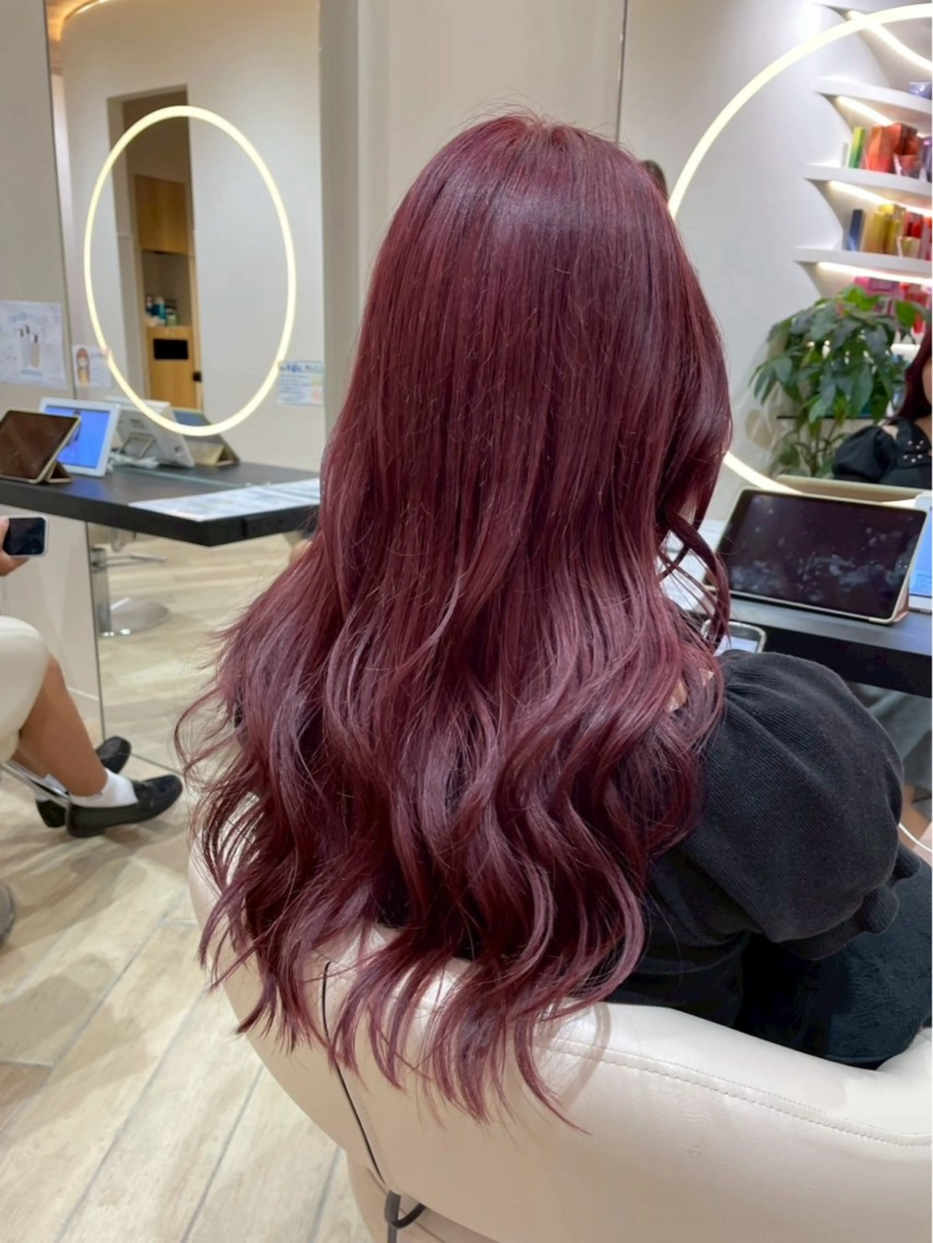 ブリーチありカラー+高保湿ツヤトリートメント🫧💕の写真