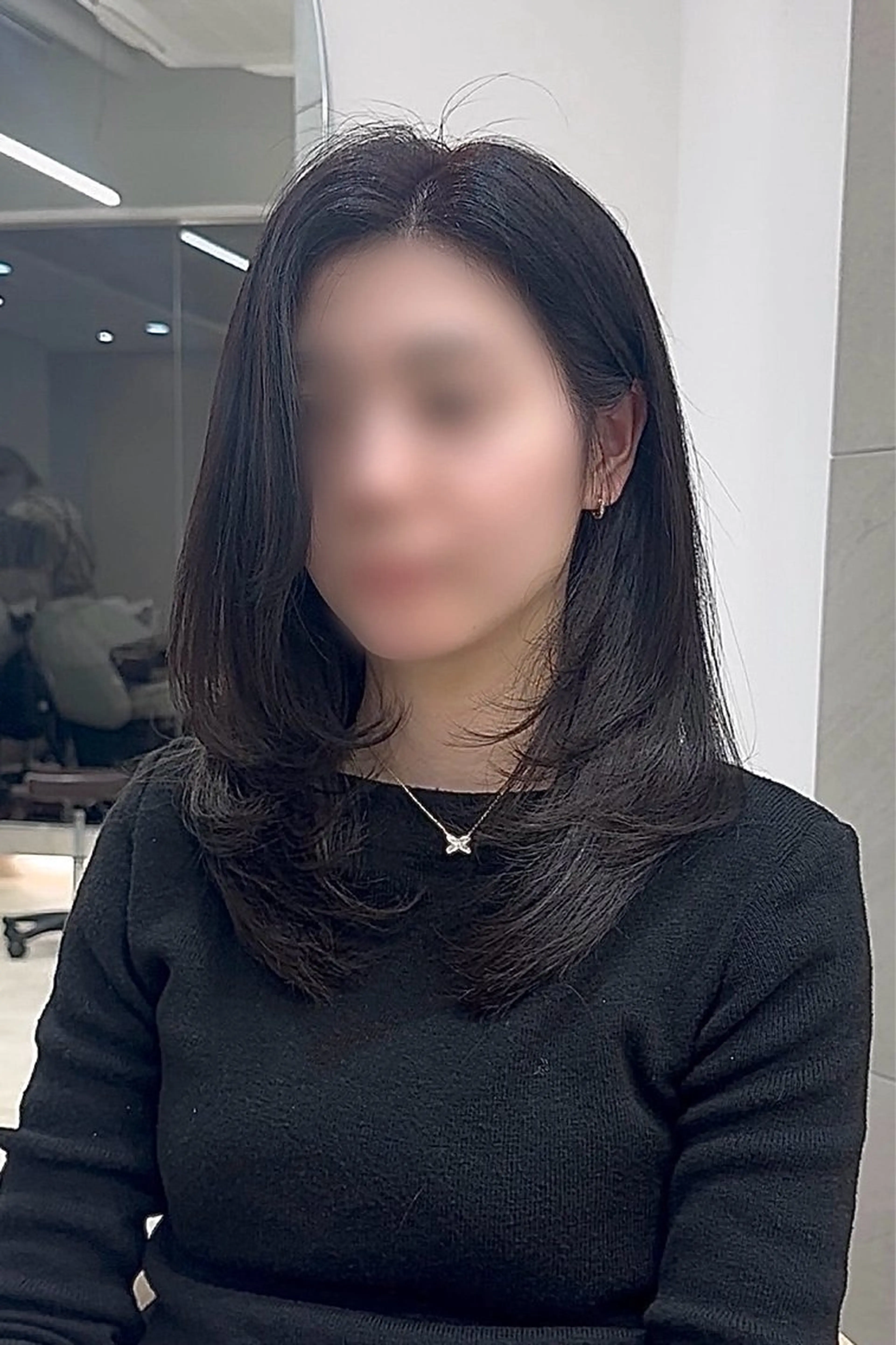 セミロング カラー パーマ ヘアアレンジ カット ヘアカラー トリートメント ヘアセット パク・ボミン小野リエ 韓国ハーフ🦊のその他イメージ