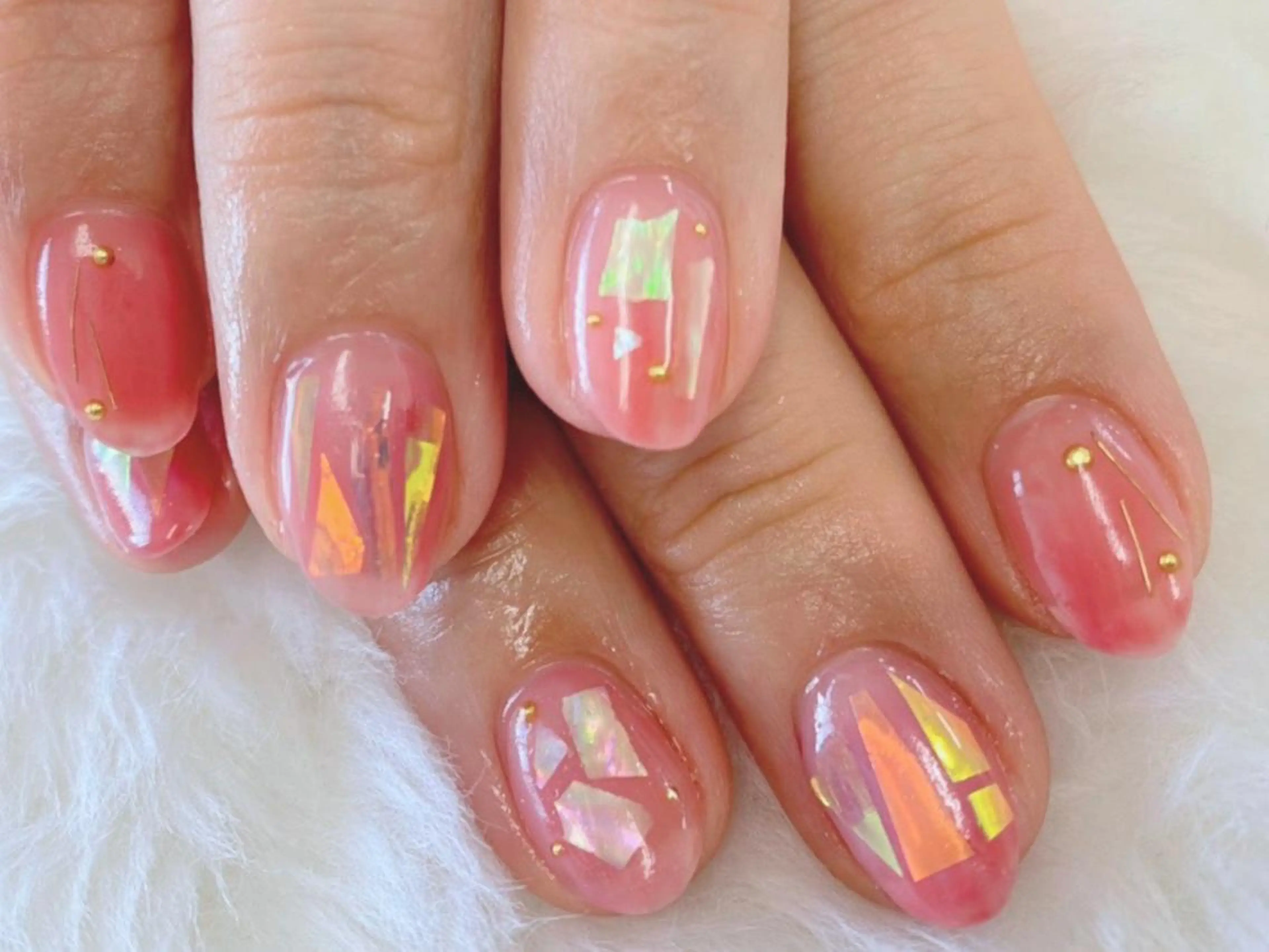 ネイル オーロラネイル Nail lieNのネイルデザイン