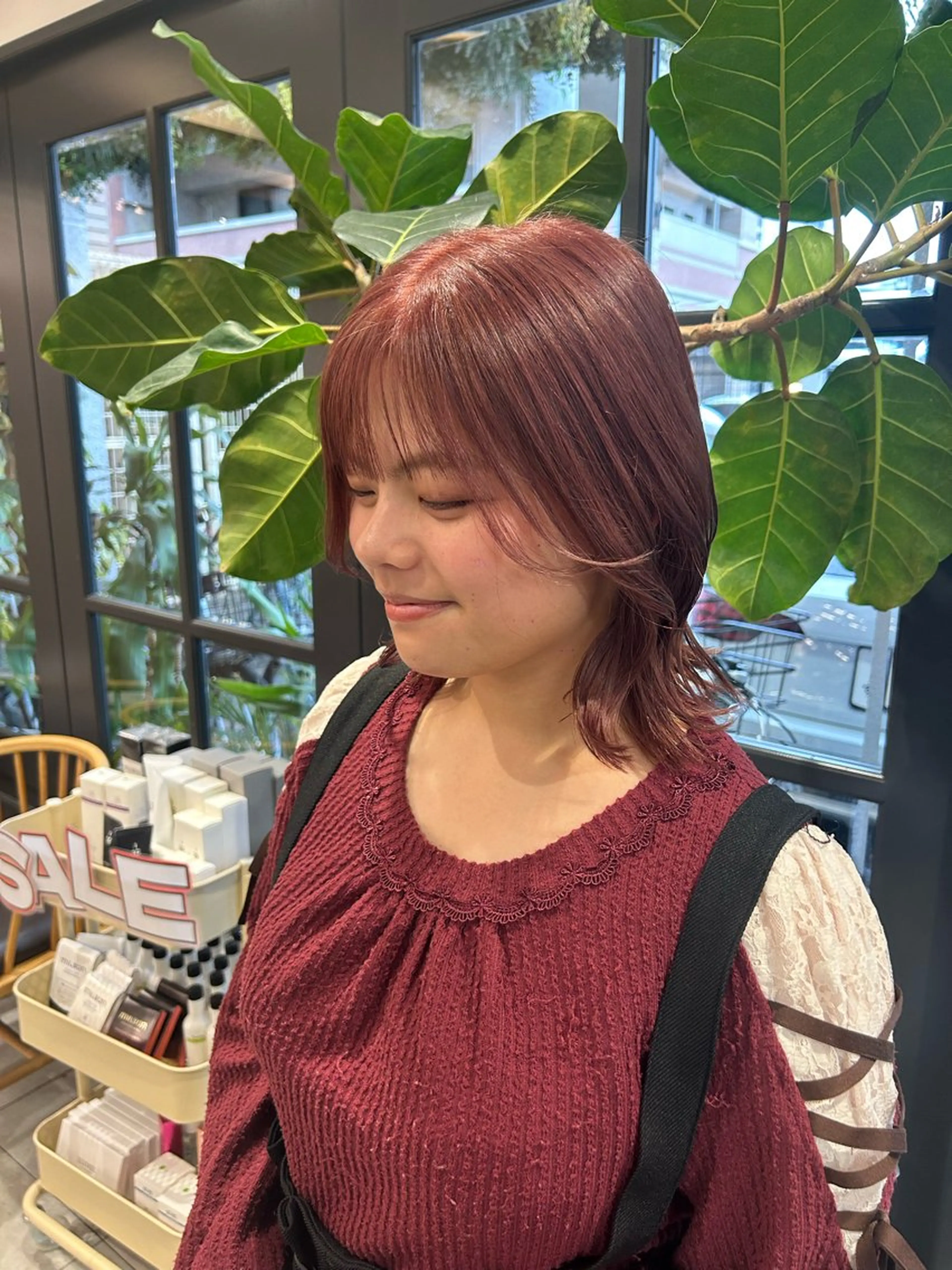 ミディアム ヘアカラー 🍒透明感カラー mutsuki🍒のヘアスタイル