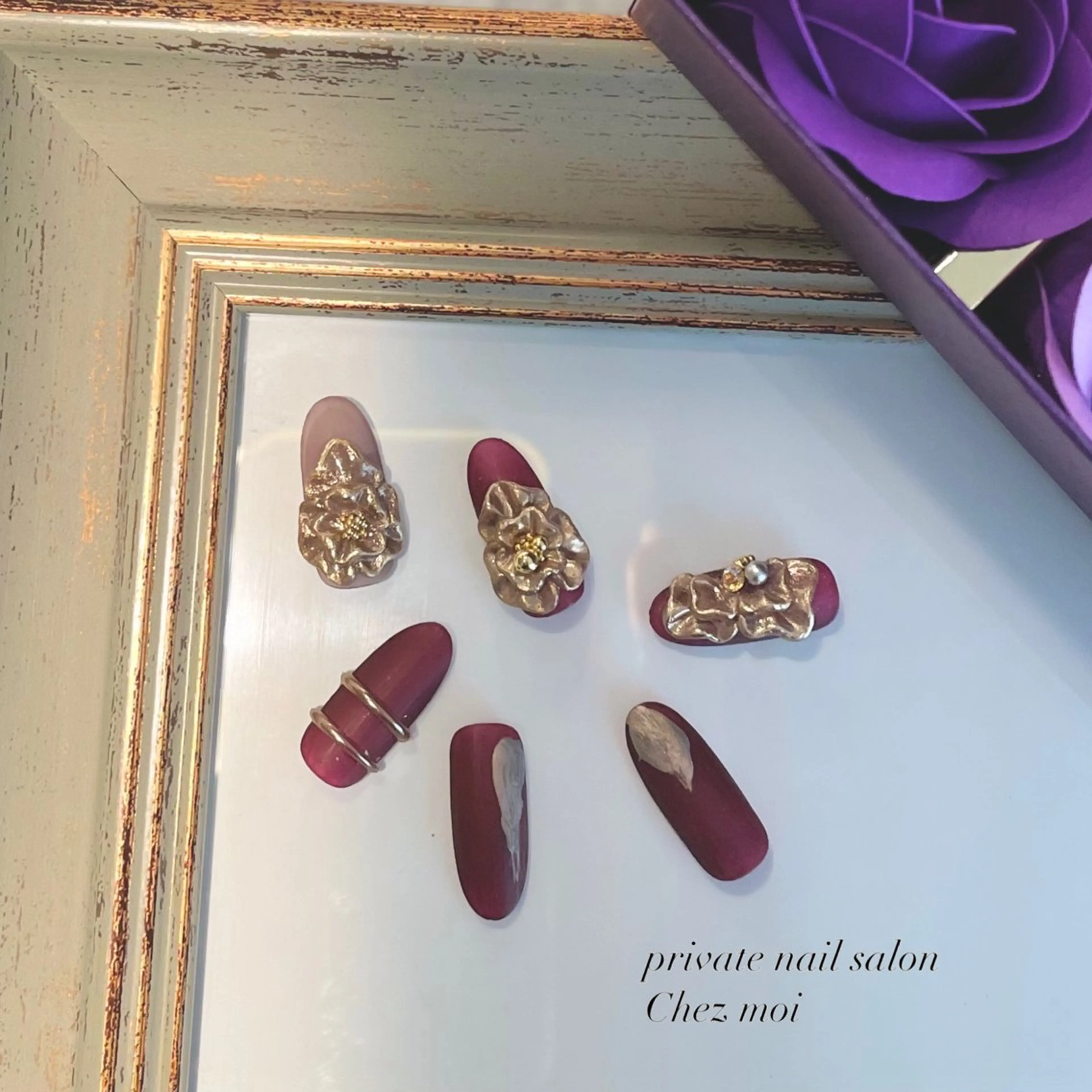 ネイル フラワーネイル KOMINE TOMOKOのネイルデザイン