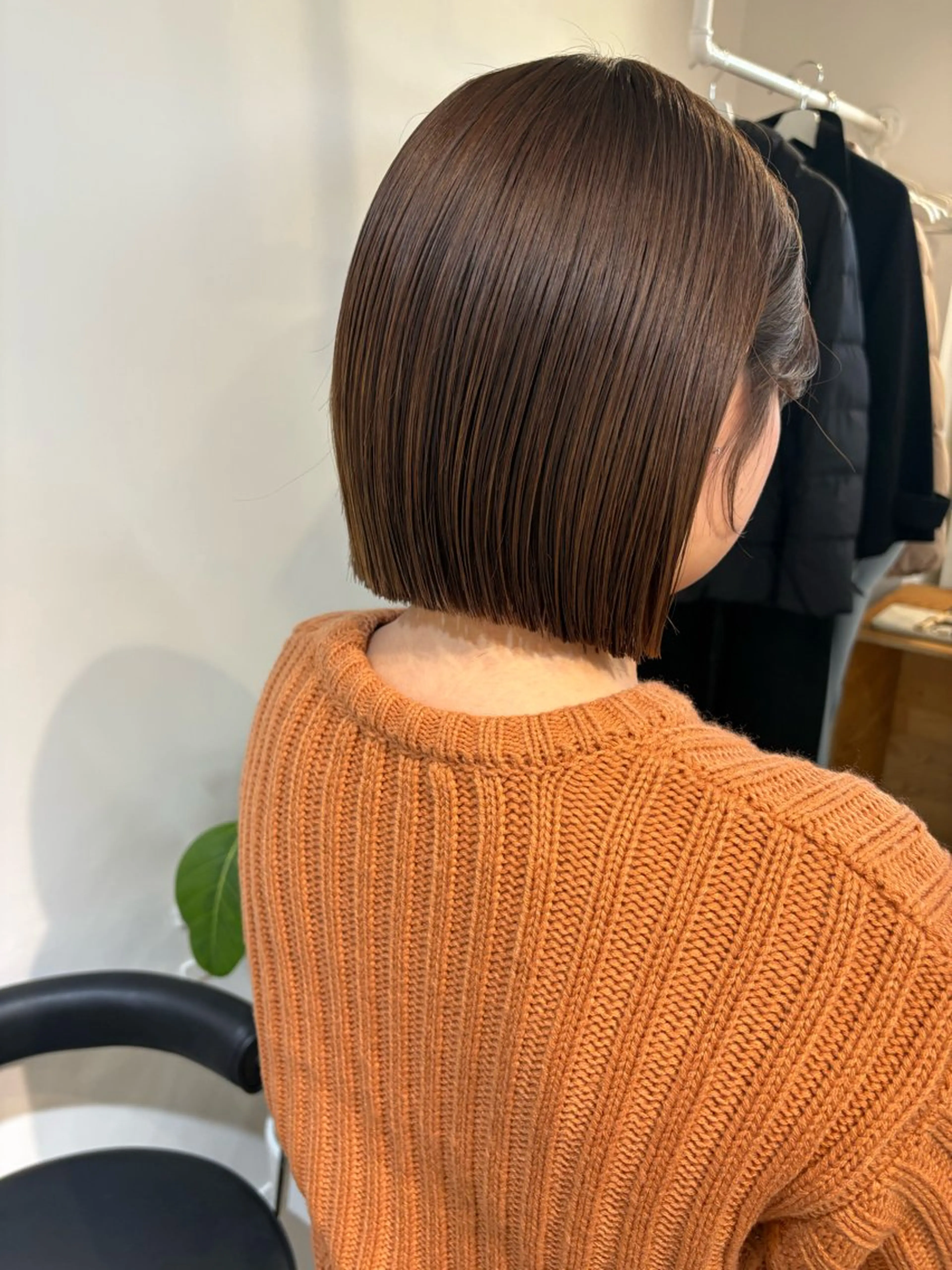 ミディアム カラー ベージュカラー 透明感カラー ボブ カット ヘアカラー トリートメント fit/ madokaのヘアスタイル