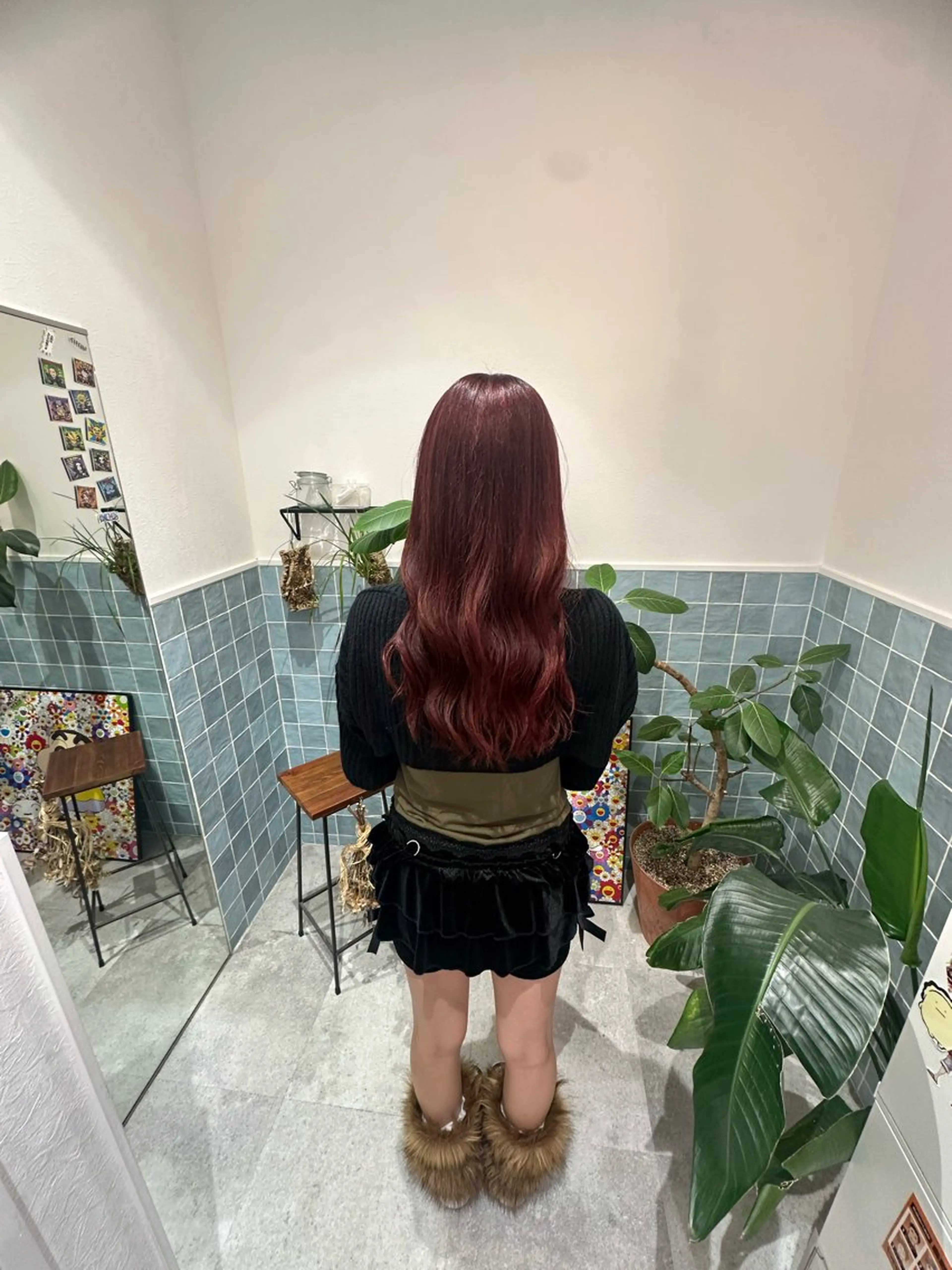 ロング ヘアカラー トリートメント 透明感イルミナカラー ／寒色/MOMOKAのヘアスタイル