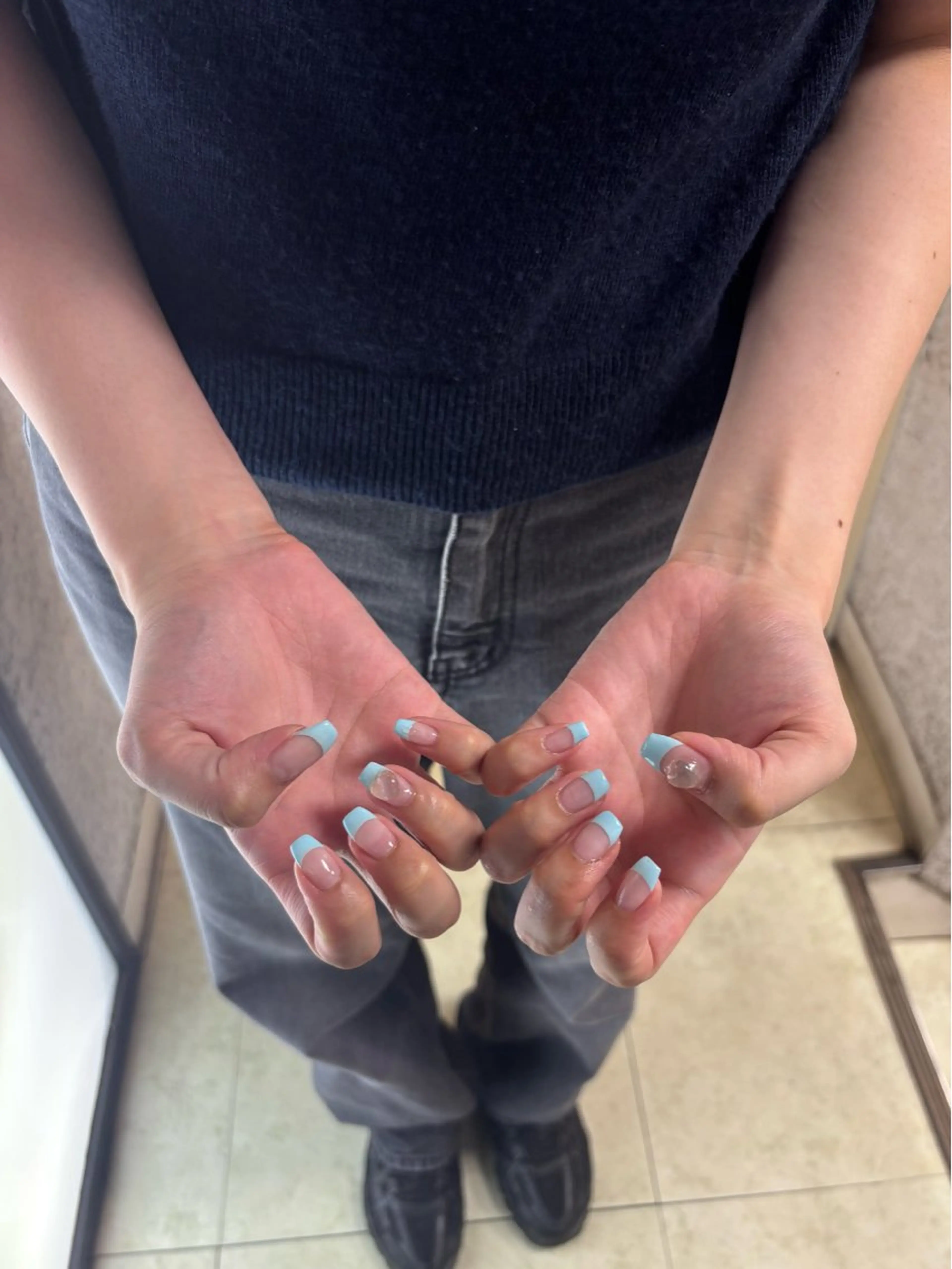 【オフなし】ハンド♡2本アート🪽浦和⭐︎パラジェル変更可能🫧の写真