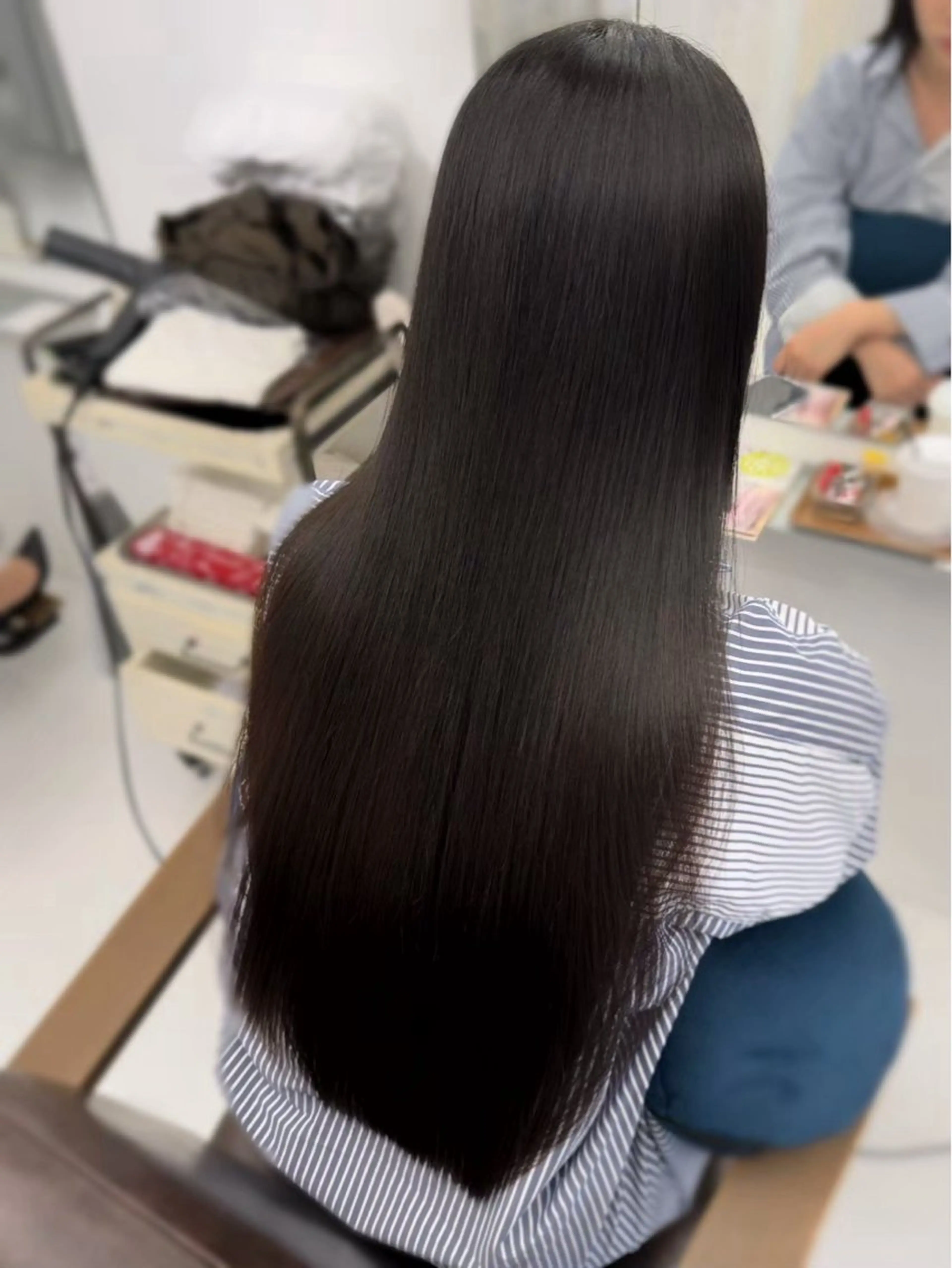 ロング パーマ 縮毛矯正 大嶋 煌のヘアスタイル