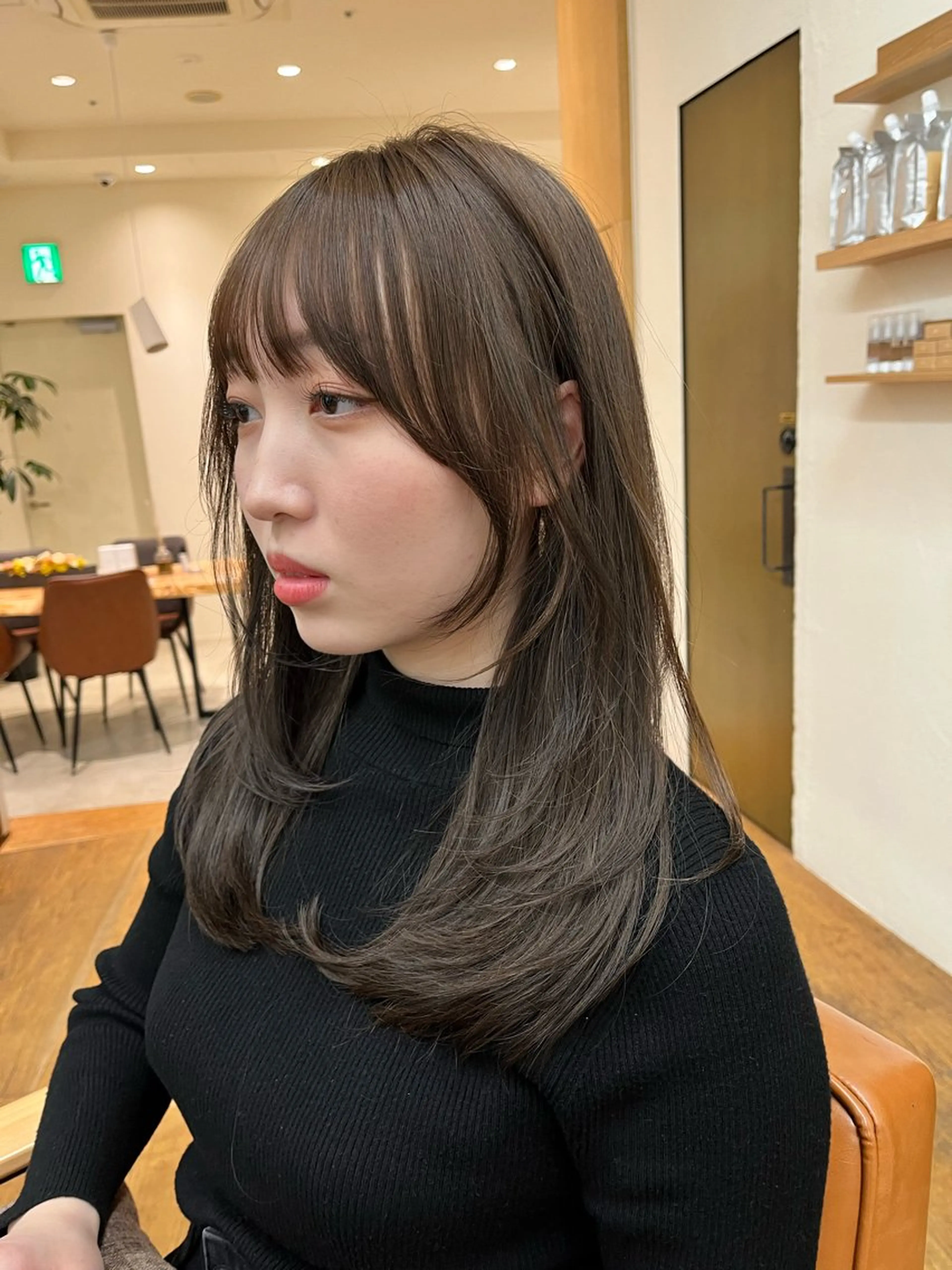 ミディアム カラー fitするカット♡/ 多幸感/ふうか◠‿◠のヘアスタイル