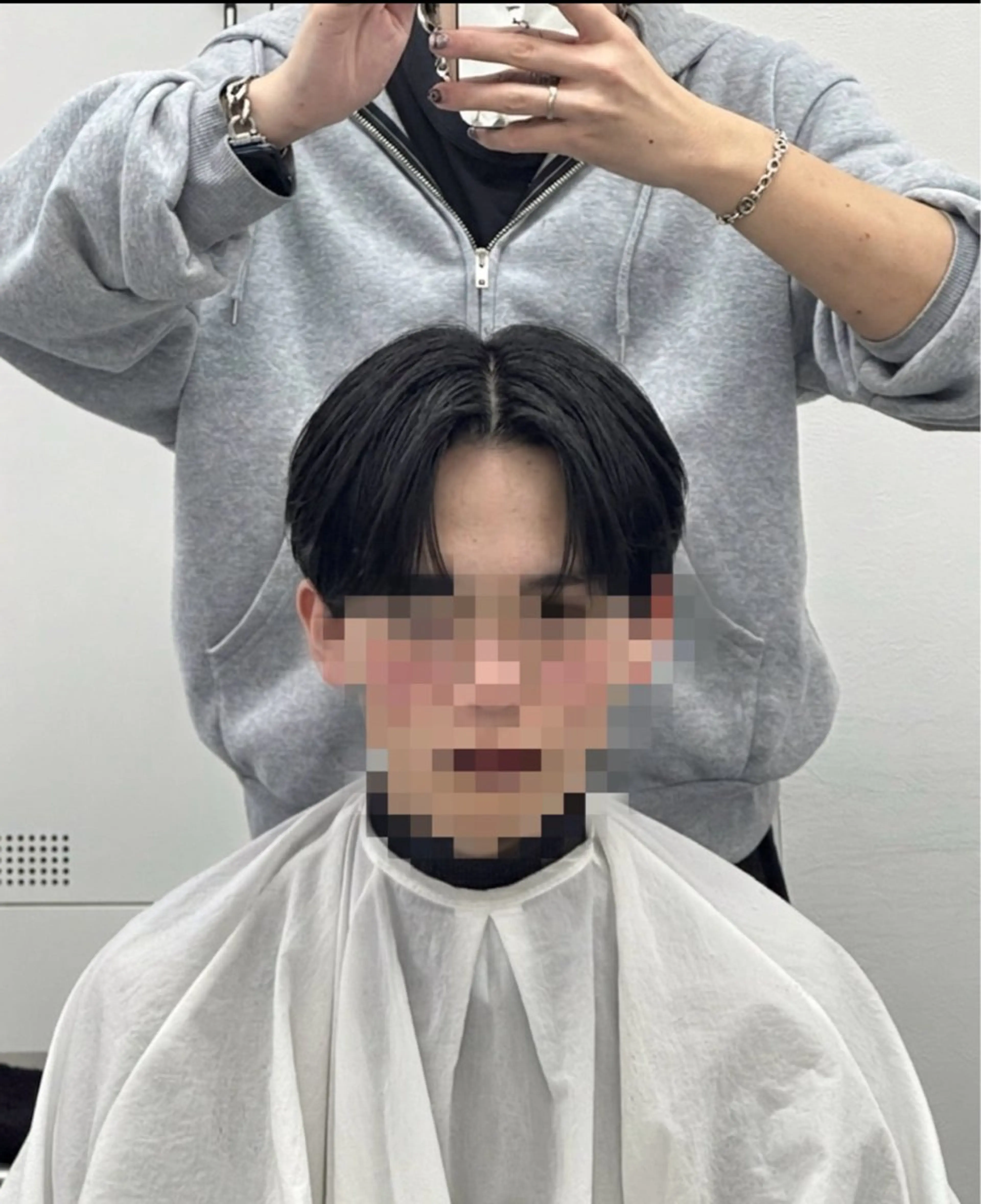 メンズ 赤み消し／アッシュ系 ／ダウンパーマ／優斗のヘアスタイル