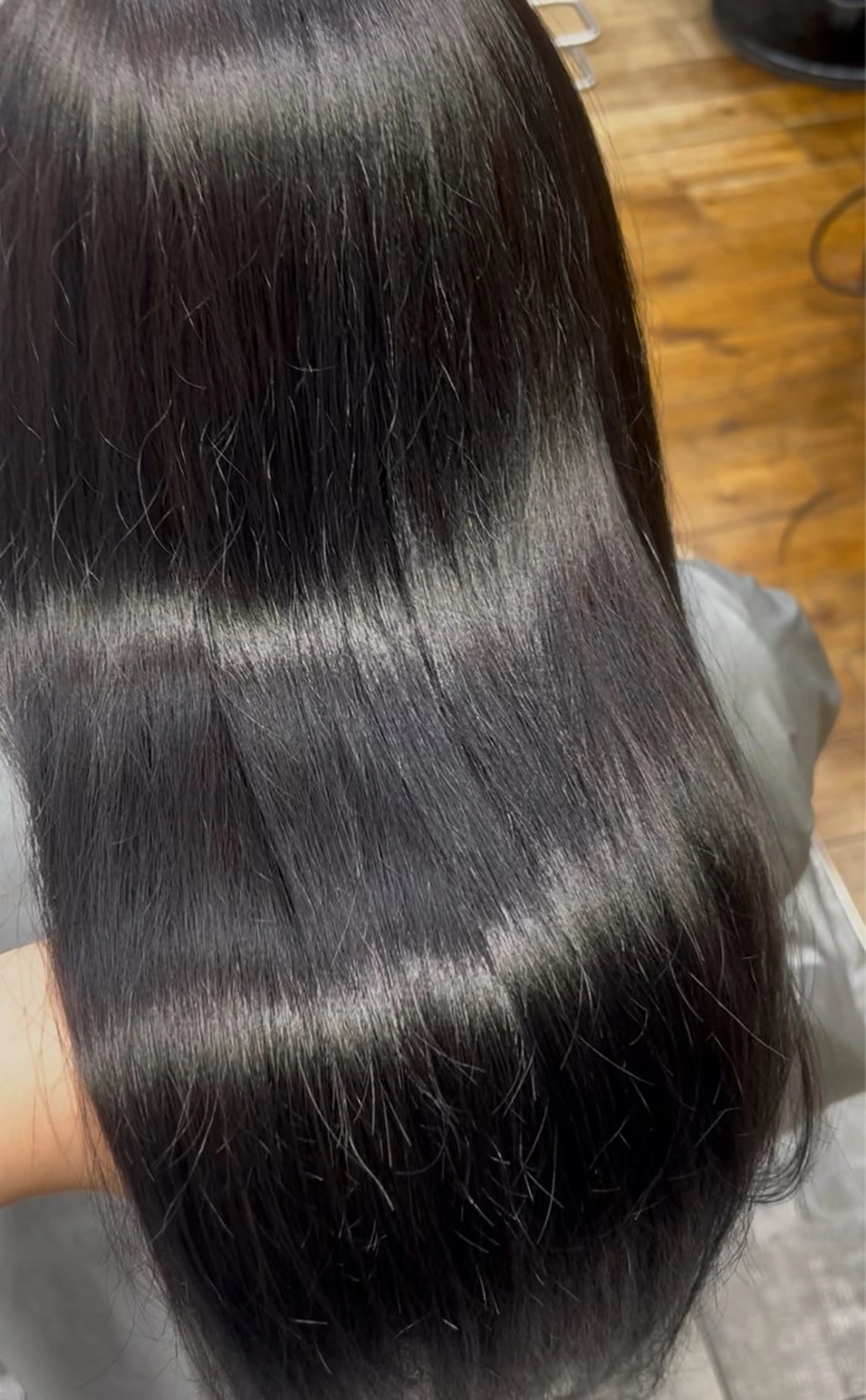 カラー 黒髪 ブルーカラー ブルーブラック 新宿/カラー 🫧祝迫愛艶のヘアスタイル