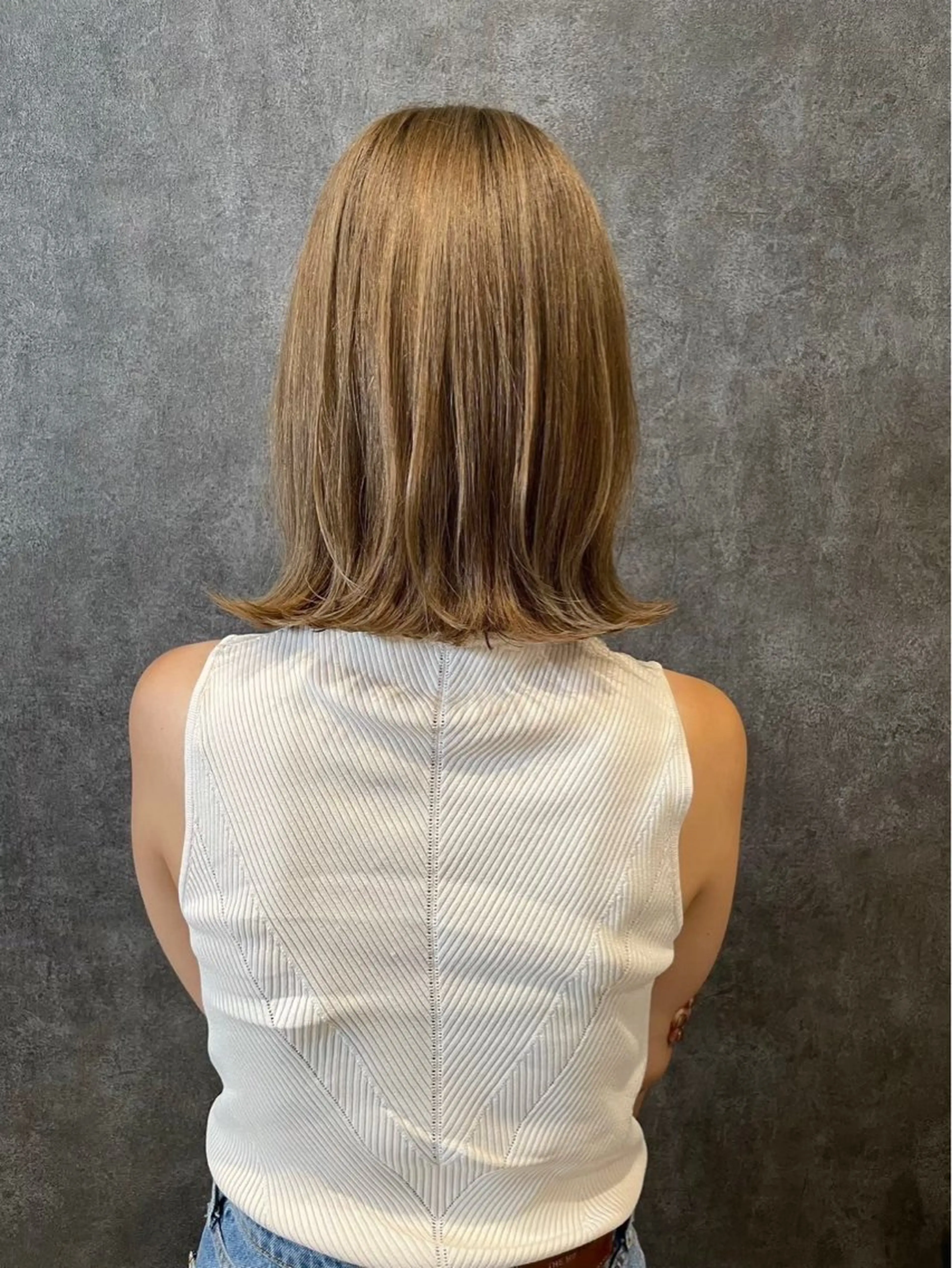 ミディアム カット ヘアカラー トリートメント BUCKS【天王寺】 バックス【駅30秒】のヘアスタイル